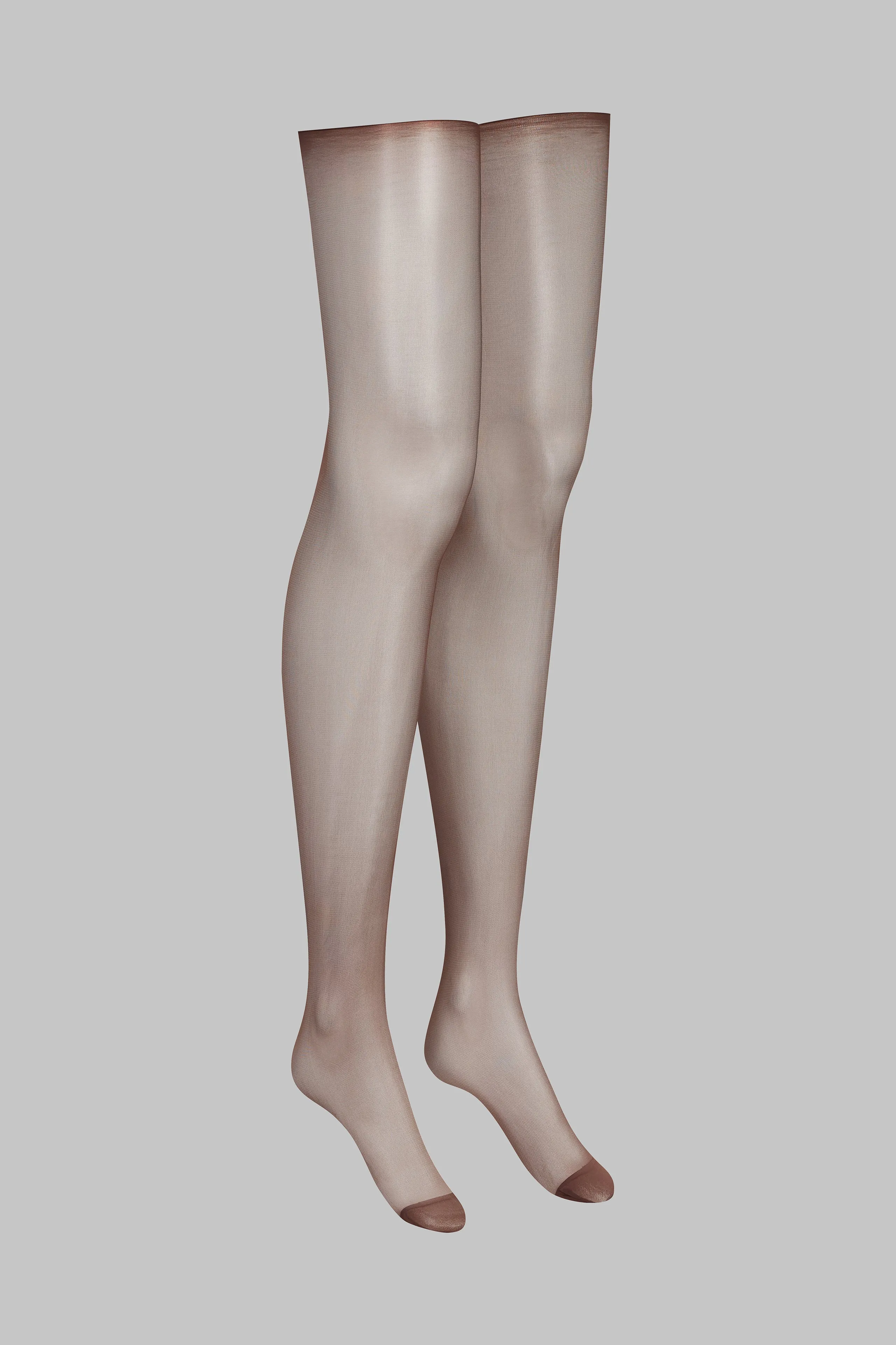 Cut and curled sheer stockings - 20D - Les Coquetteries Maison Close