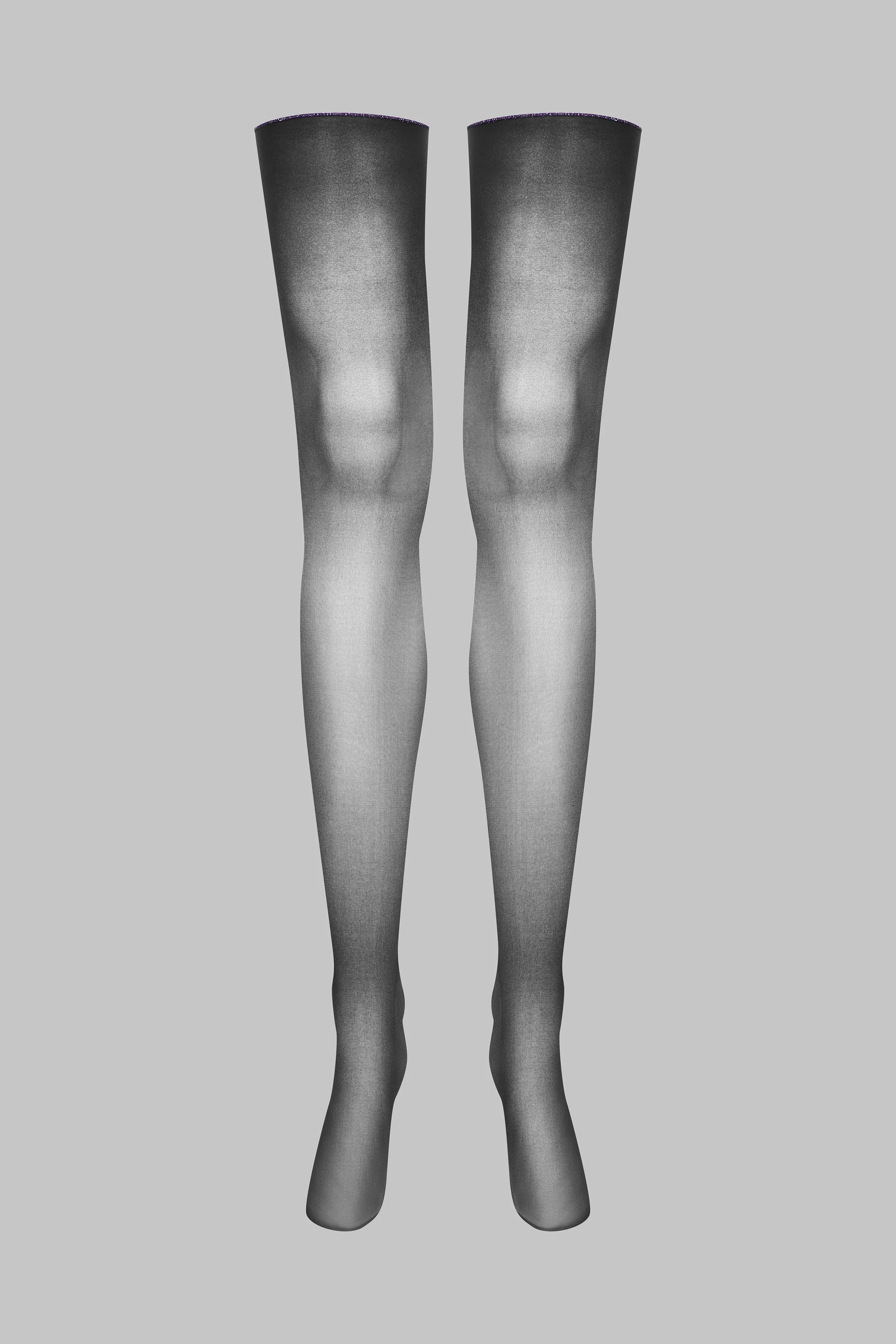Cut And Curled Stockings With Lurex Back Seam - Les Coquetteries Maison Close