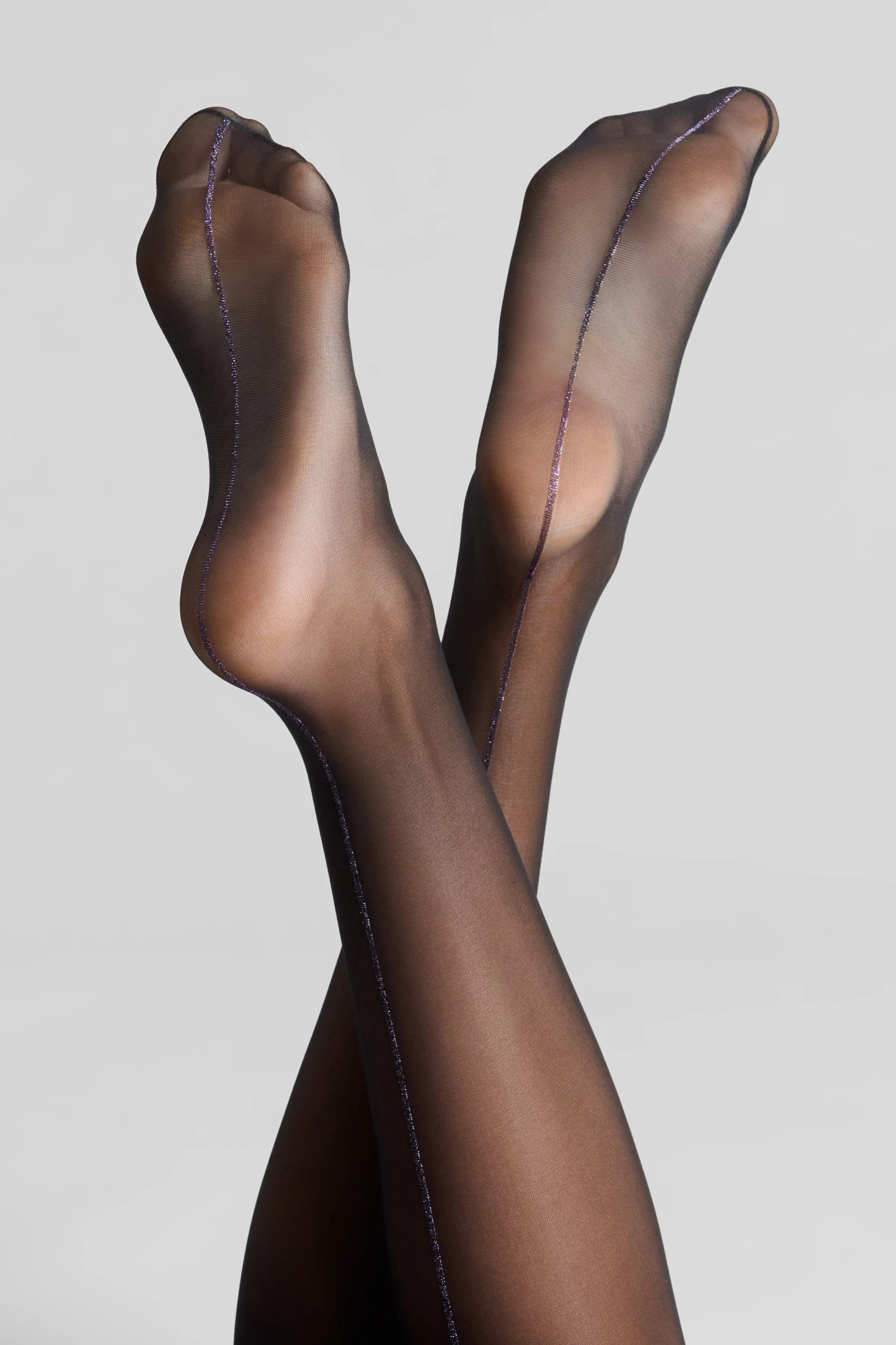 Cut And Curled Stockings With Lurex Back Seam - Les Coquetteries Maison Close