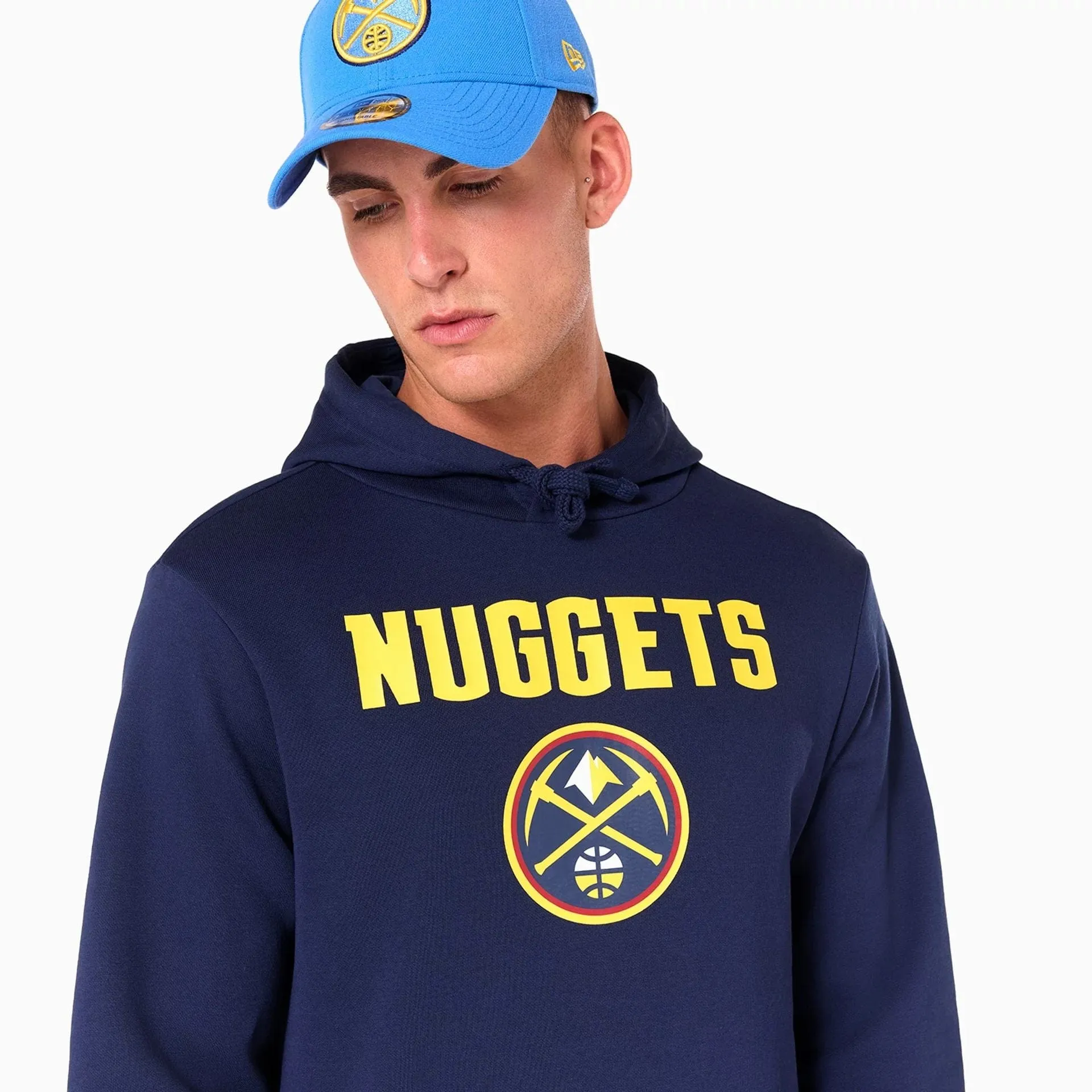 Denver Nuggets NBA Navy Pullover Hoodie NEW ERA