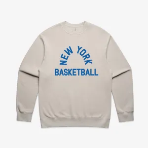 Faded Bone New York Basketball Crewneck LOCAL HOOPS
