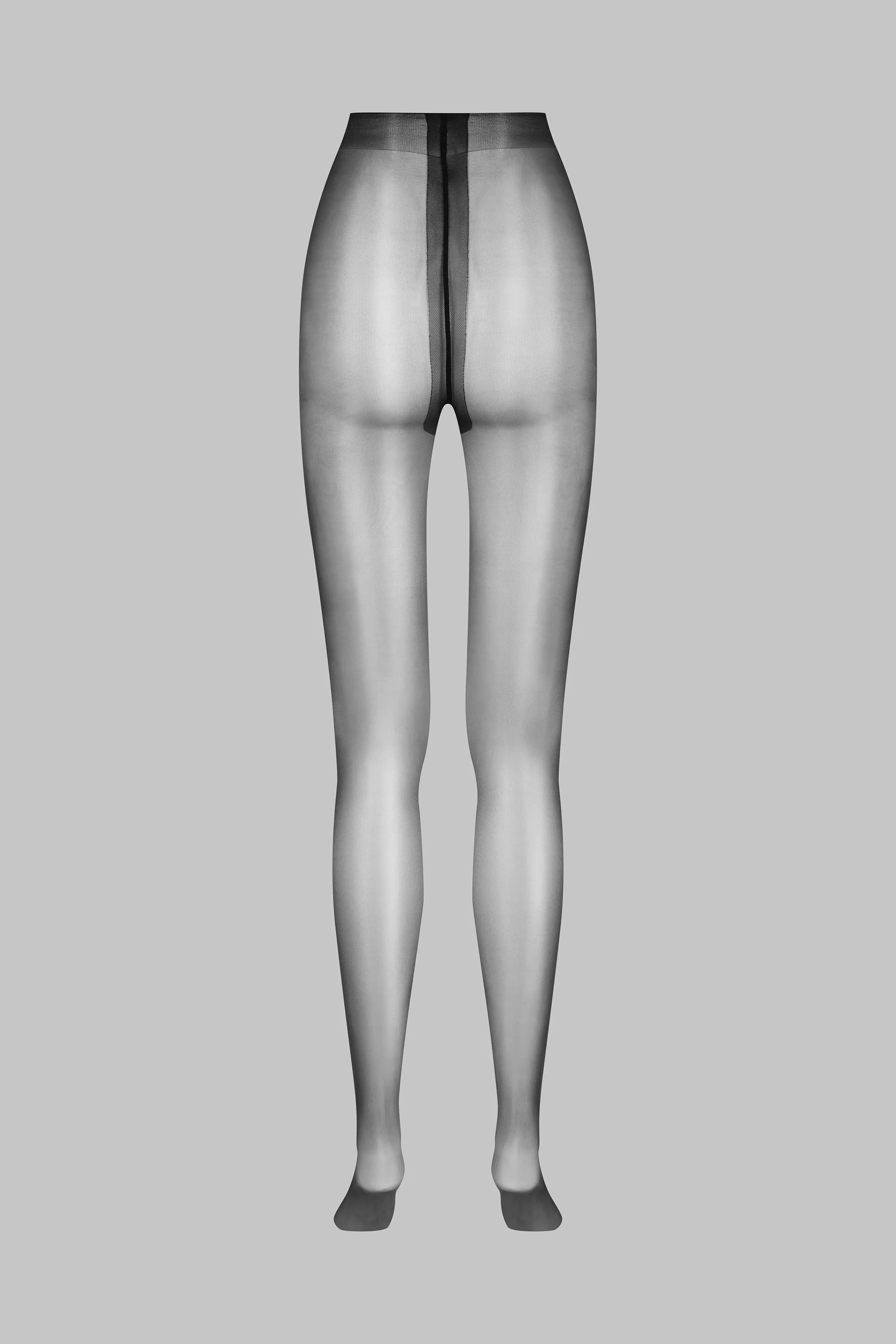 Glossy Tights - 10D - Black - Les Coquetteries Maison Close