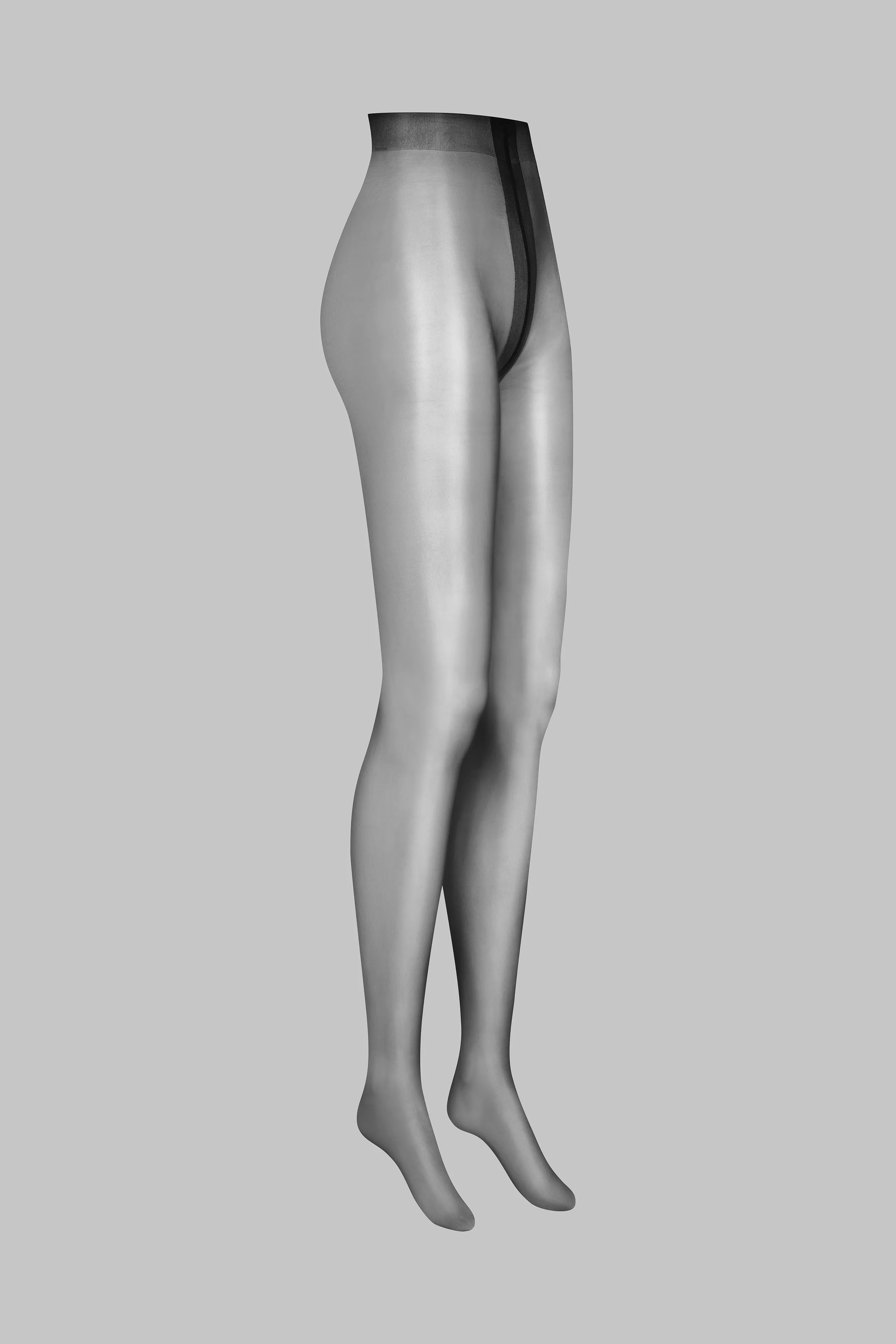 Glossy Tights - 10D - Black - Les Coquetteries Maison Close