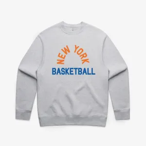Heather Gray New York Basketball Crewneck LOCAL HOOPS