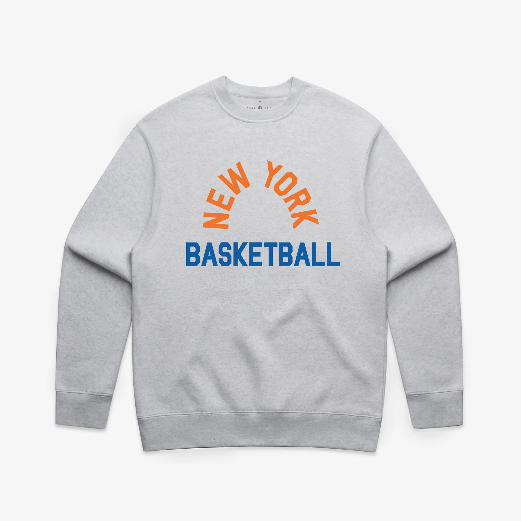 Heather Gray New York Basketball Crewneck LOCAL HOOPS
