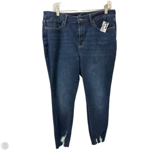 Jeans Skinny By New York And Co In Blue Denim, Size: 14