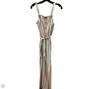 Jumpsuit By Time And Tru In Striped Pattern, Size: L