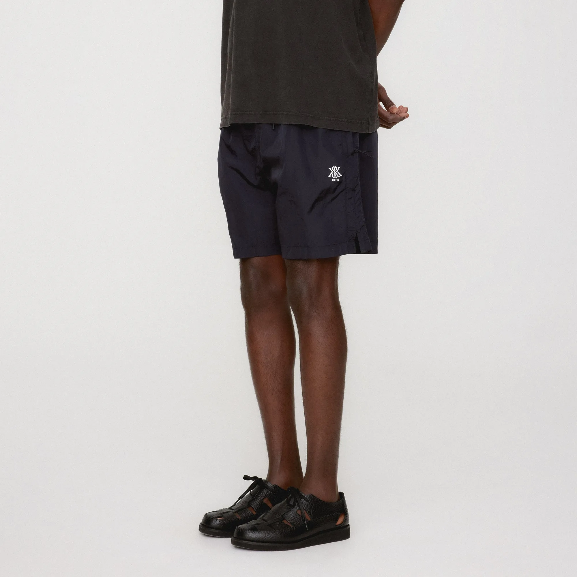 Kith Garment Washed Nylon Active Swim Short - Ink KITH