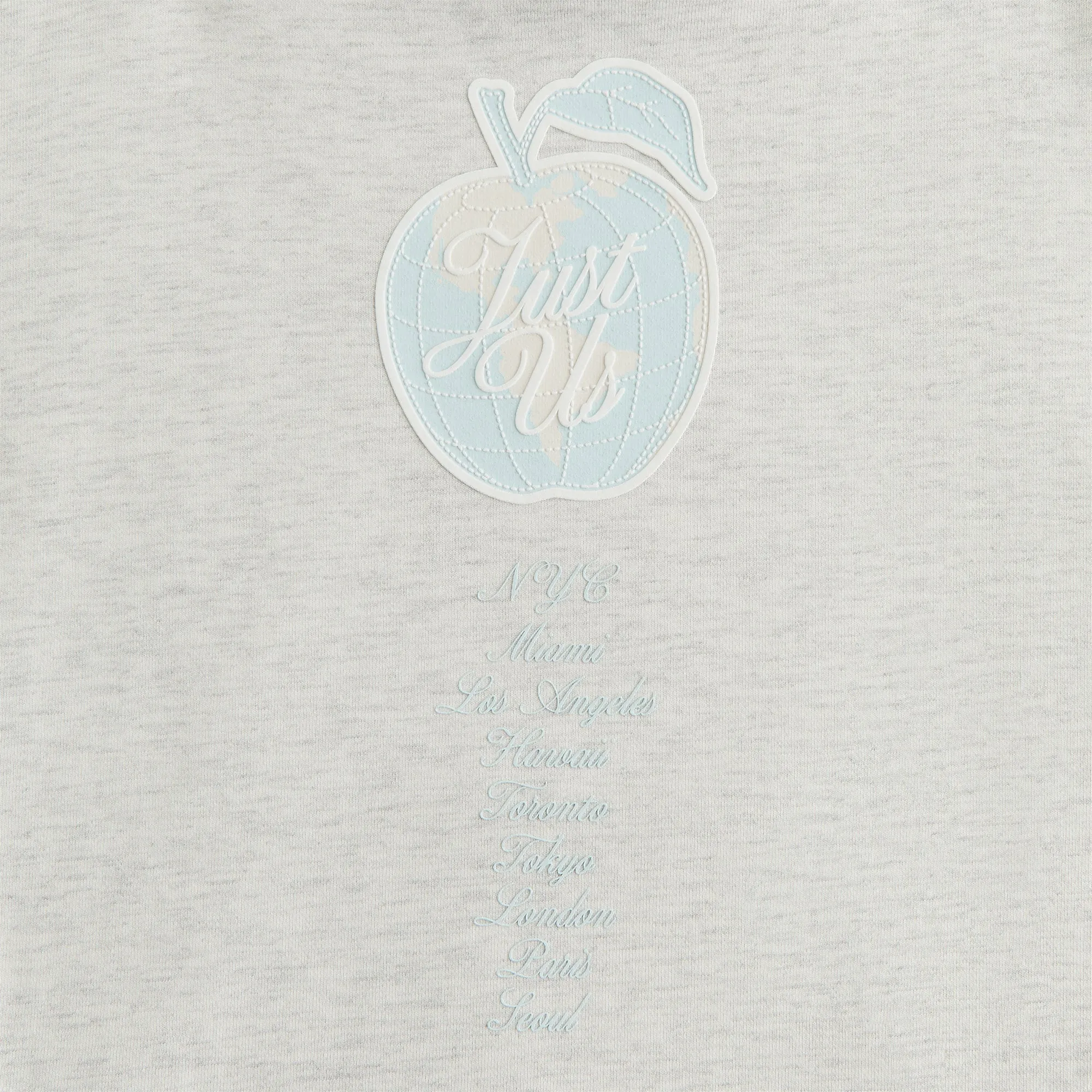 Kith Kids New York to the World Hoodie - Light Heather Grey KITH