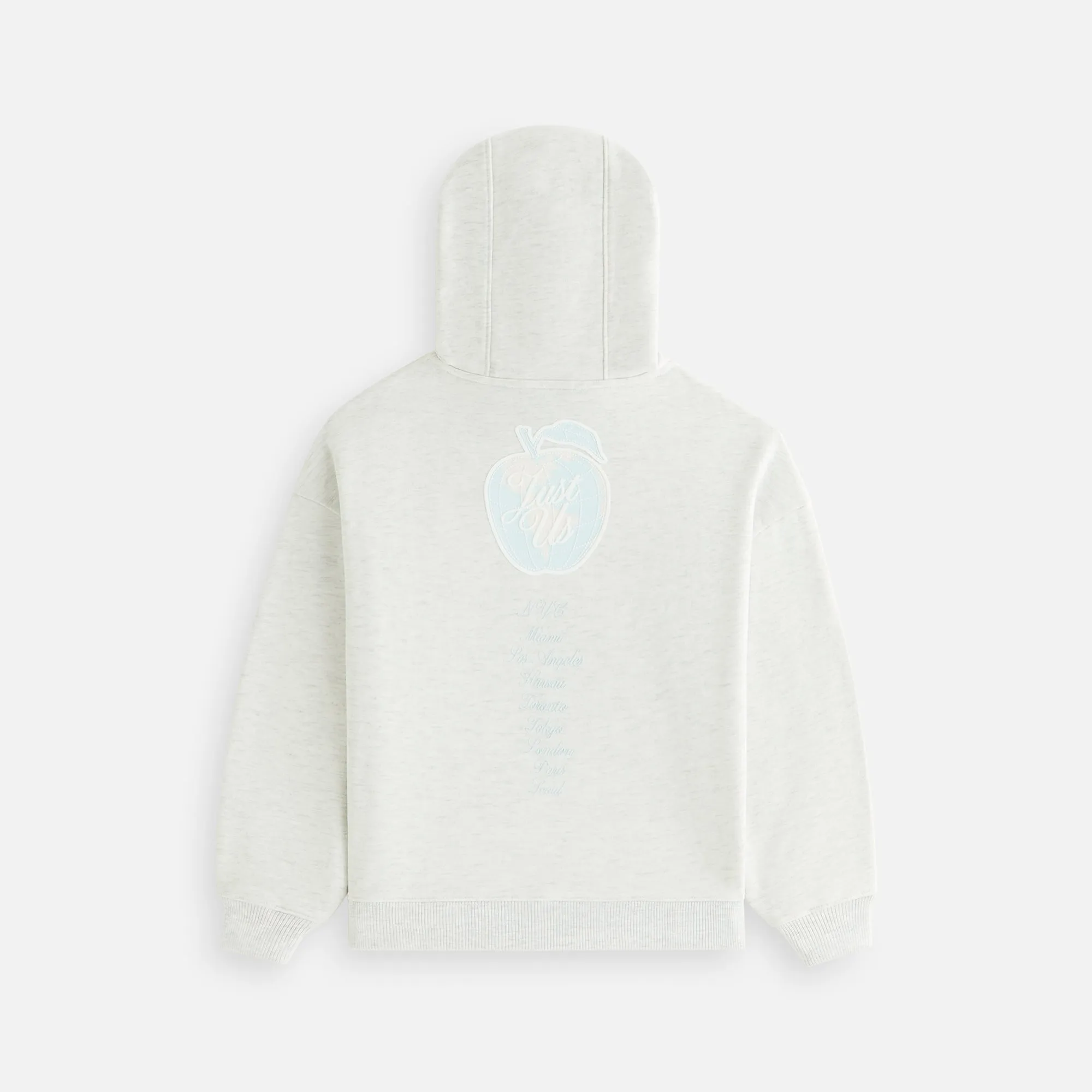 Kith Kids New York to the World Hoodie - Light Heather Grey KITH