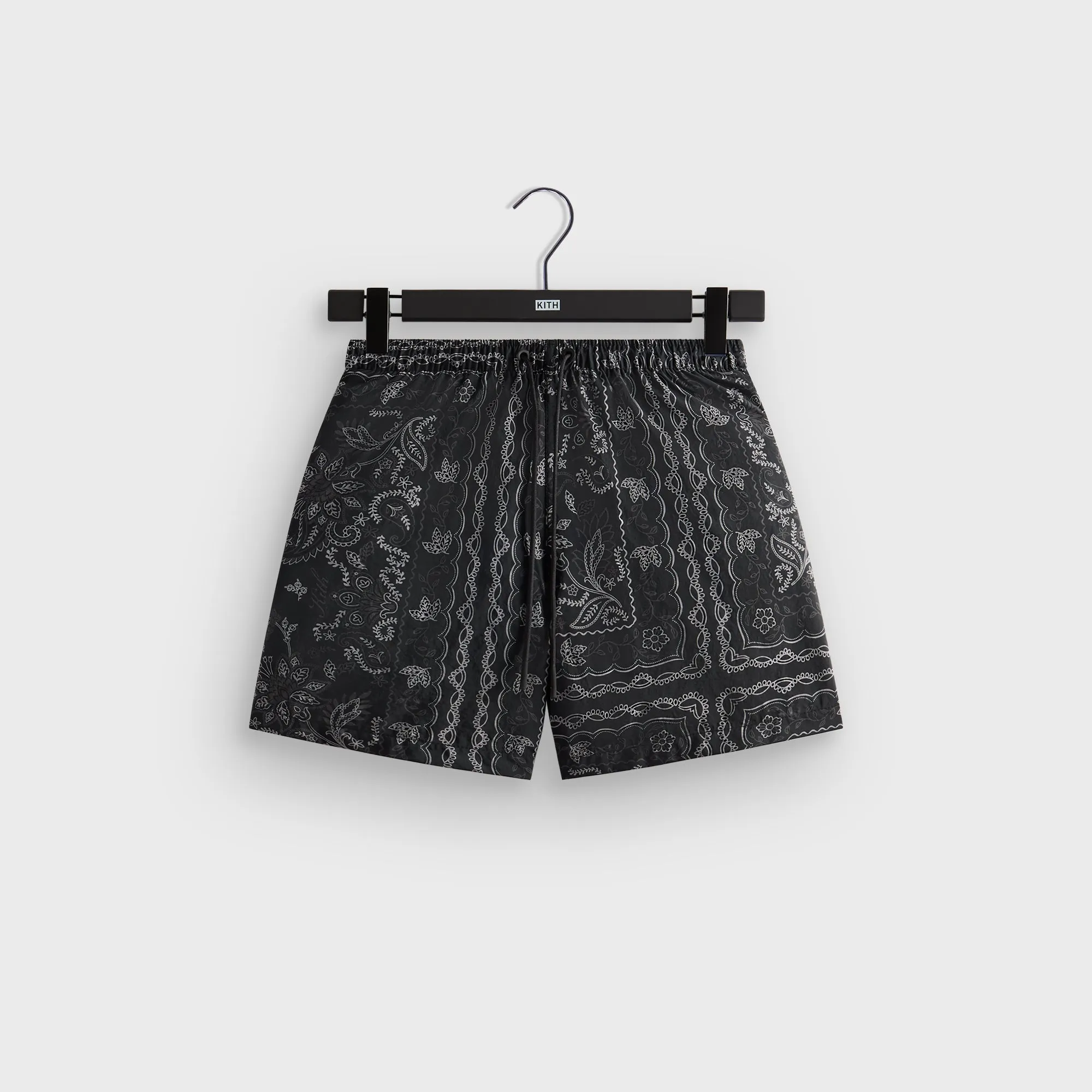 Kith Panelled Bandana Ashton Swim Short - Black KITH