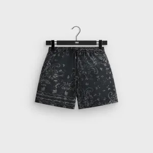 Kith Panelled Bandana Ashton Swim Short - Black KITH