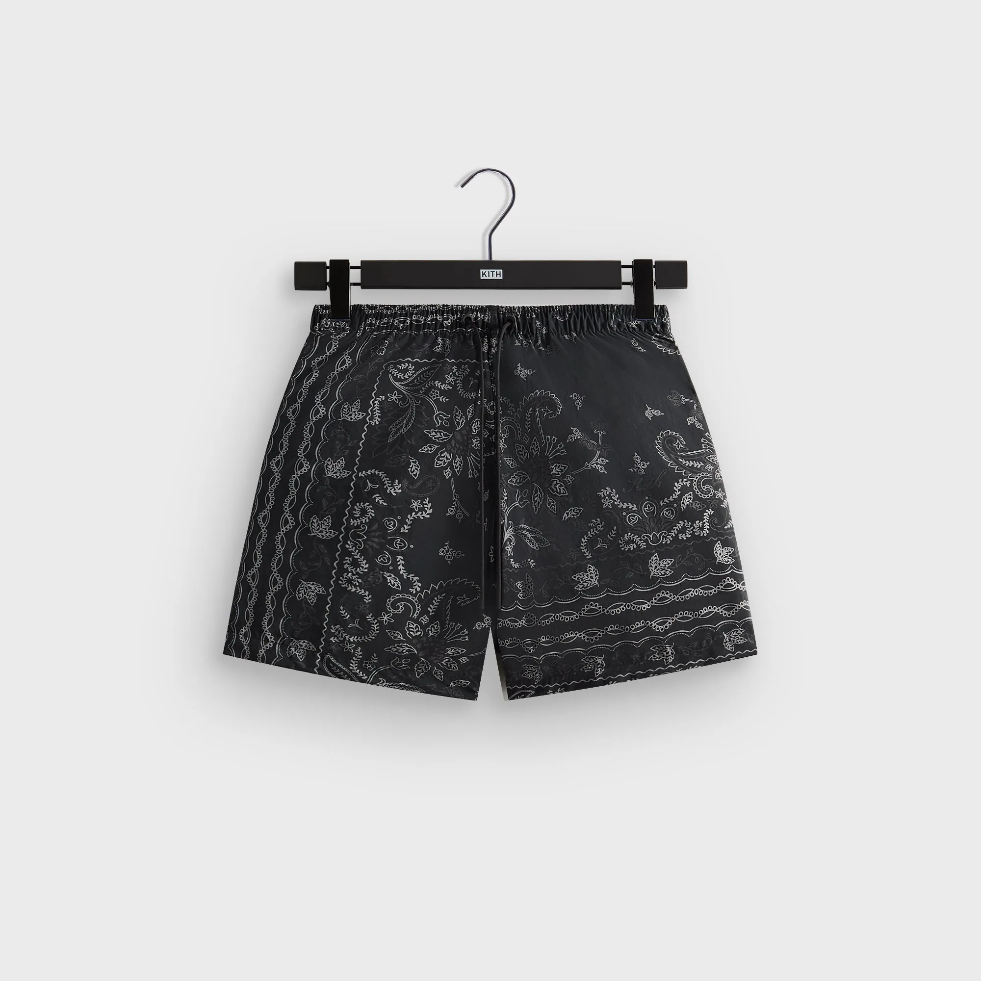 Kith Panelled Bandana Ashton Swim Short - Black KITH