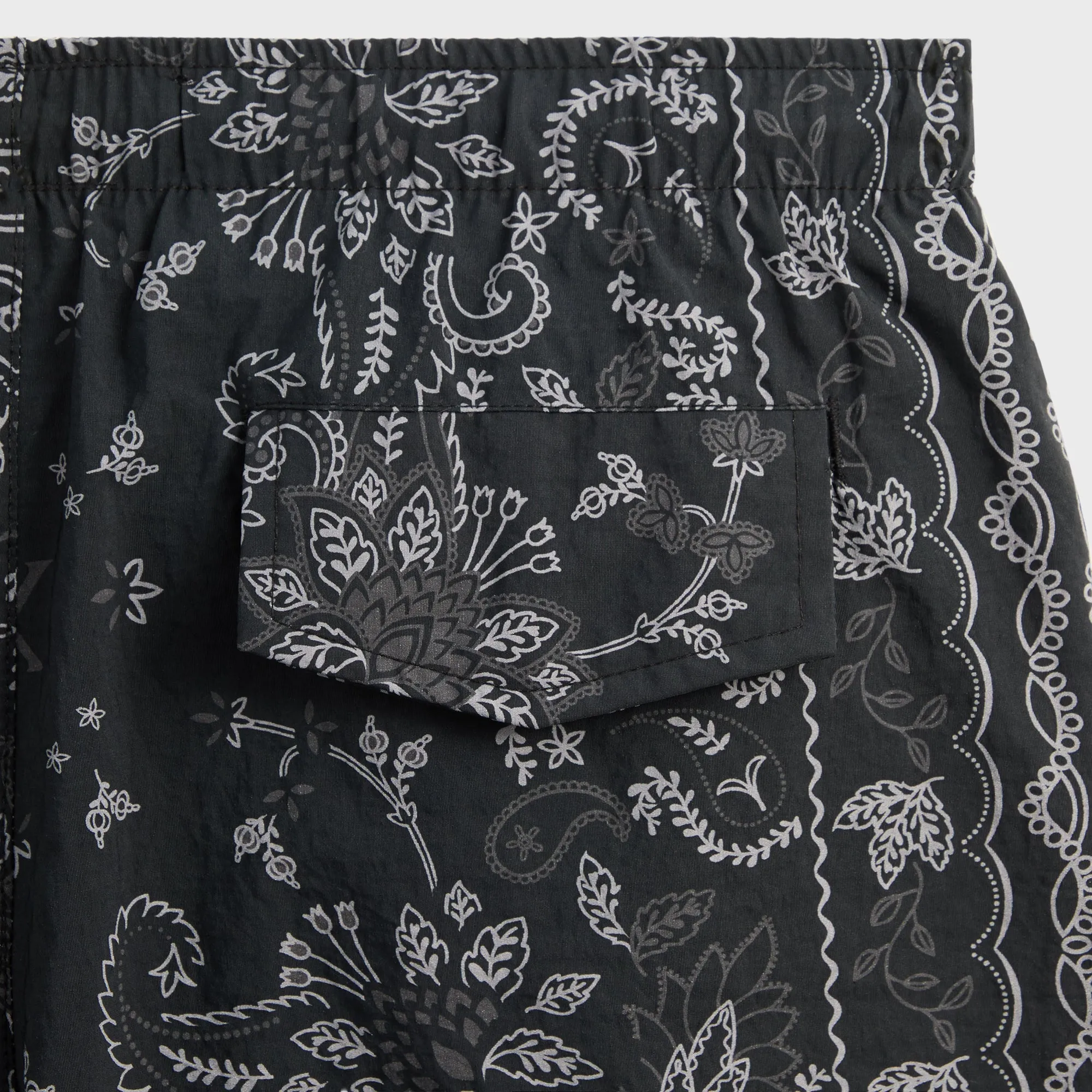 Kith Panelled Bandana Ashton Swim Short - Black KITH