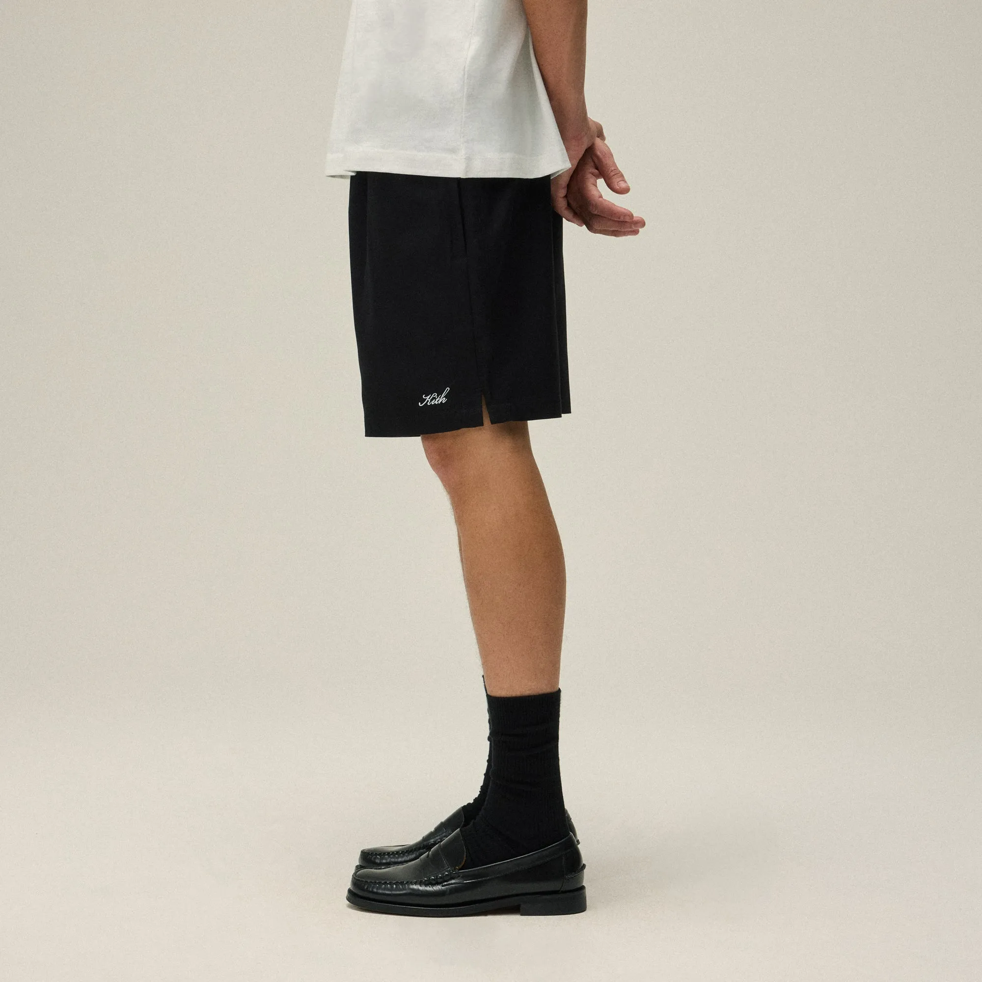 Kith Twill Collins Swim Short - Black KITH