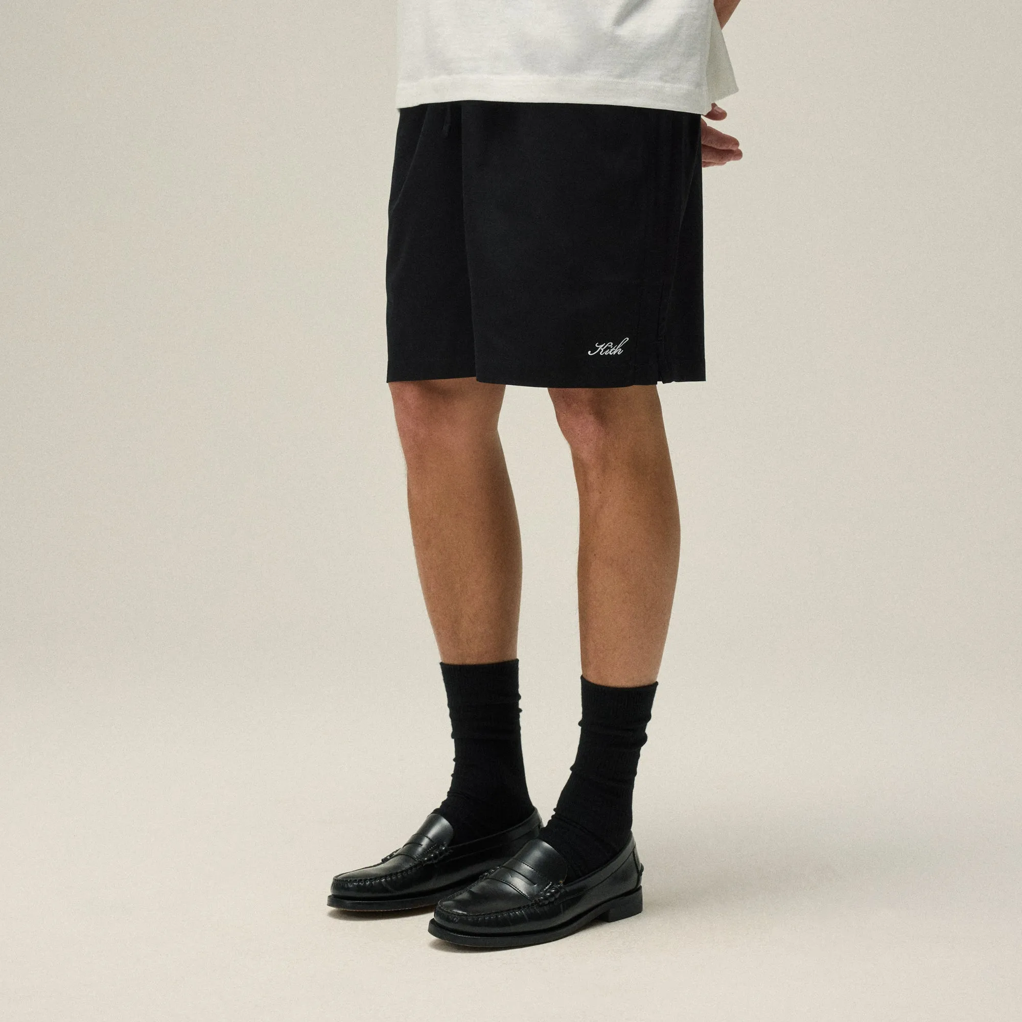 Kith Twill Collins Swim Short - Black KITH