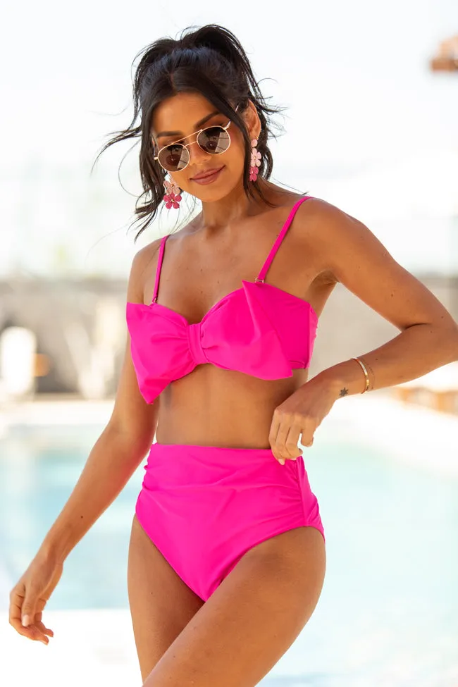 Knot So Salty Pink Bikini Bottoms PINK LILY