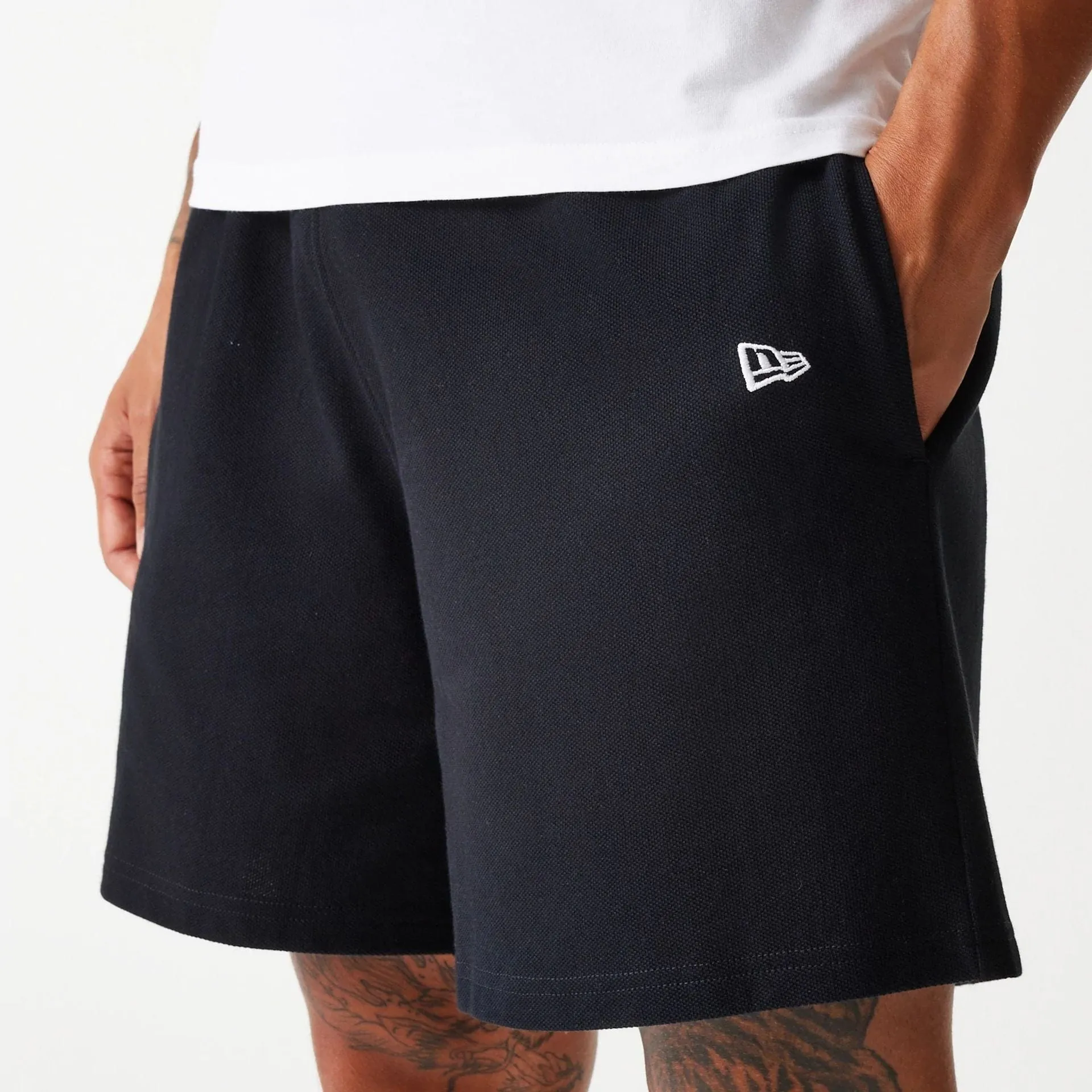 LA Dodgers MLB Pique Black Shorts NEW ERA
