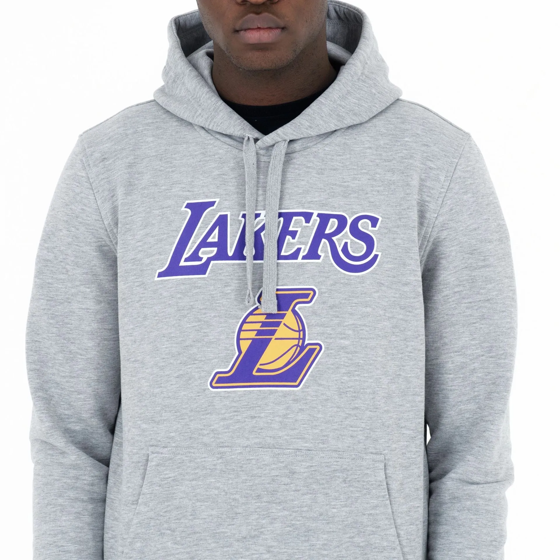 LA Lakers NBA Regular Grey Pullover Hoodie NEW ERA