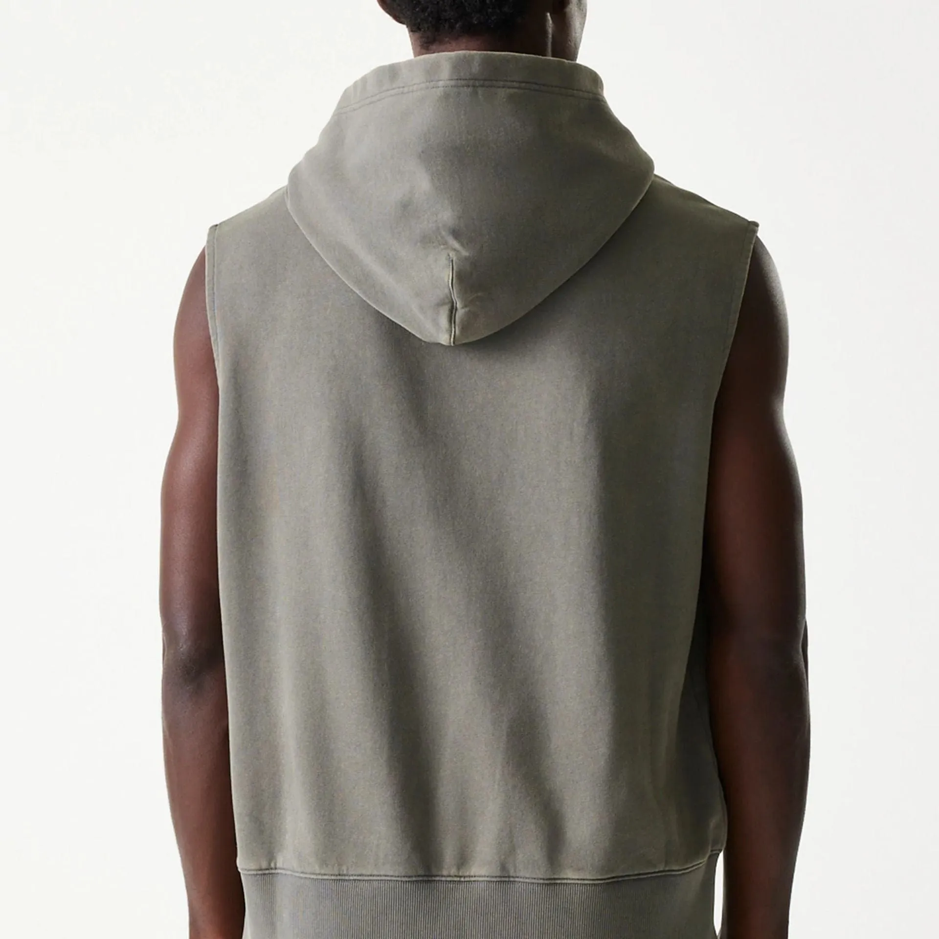LA Lakers NBA Washed Grey Sleeveless Hoodie NEW ERA