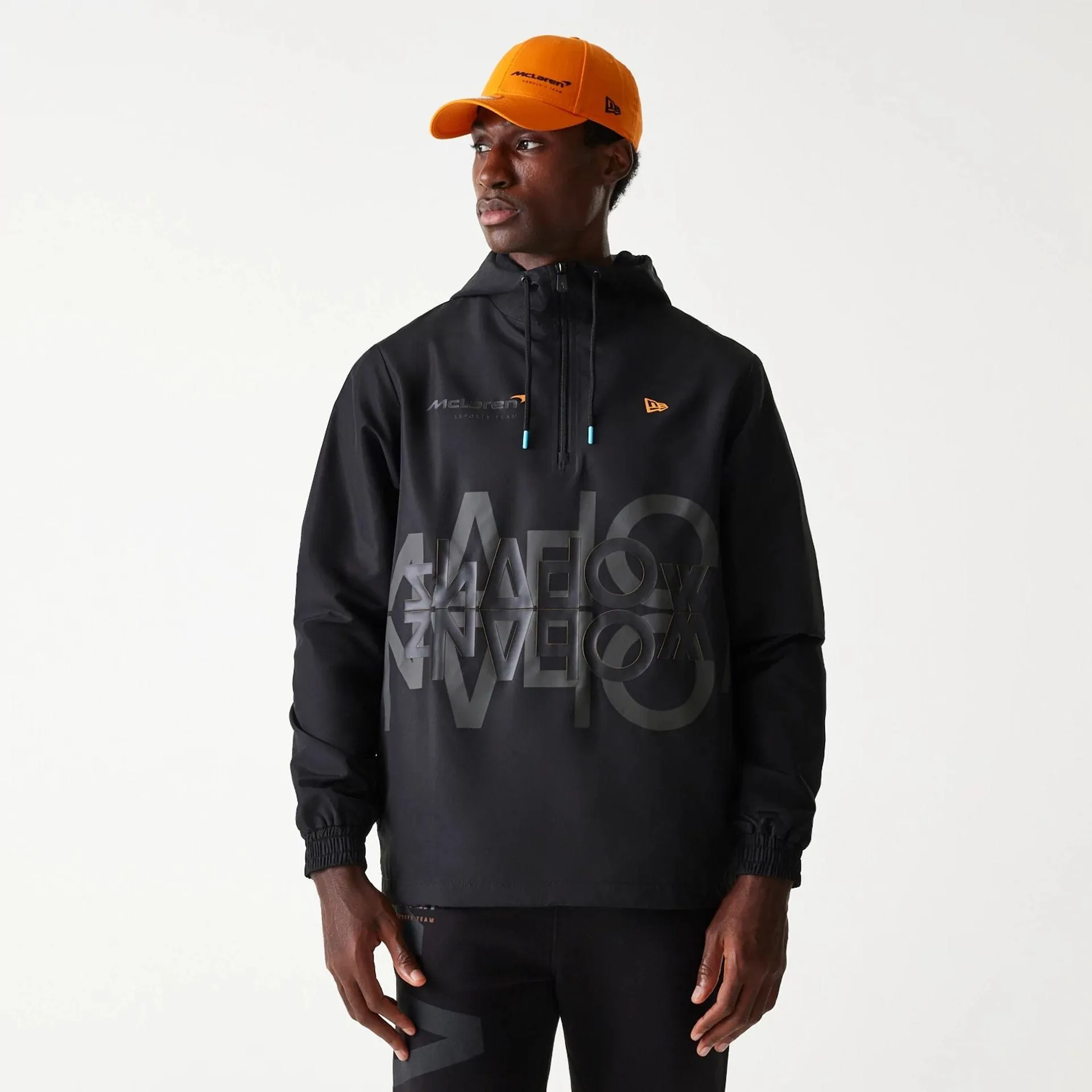 McLaren Racing Shadow Black Windbreaker Jacket NEW ERA