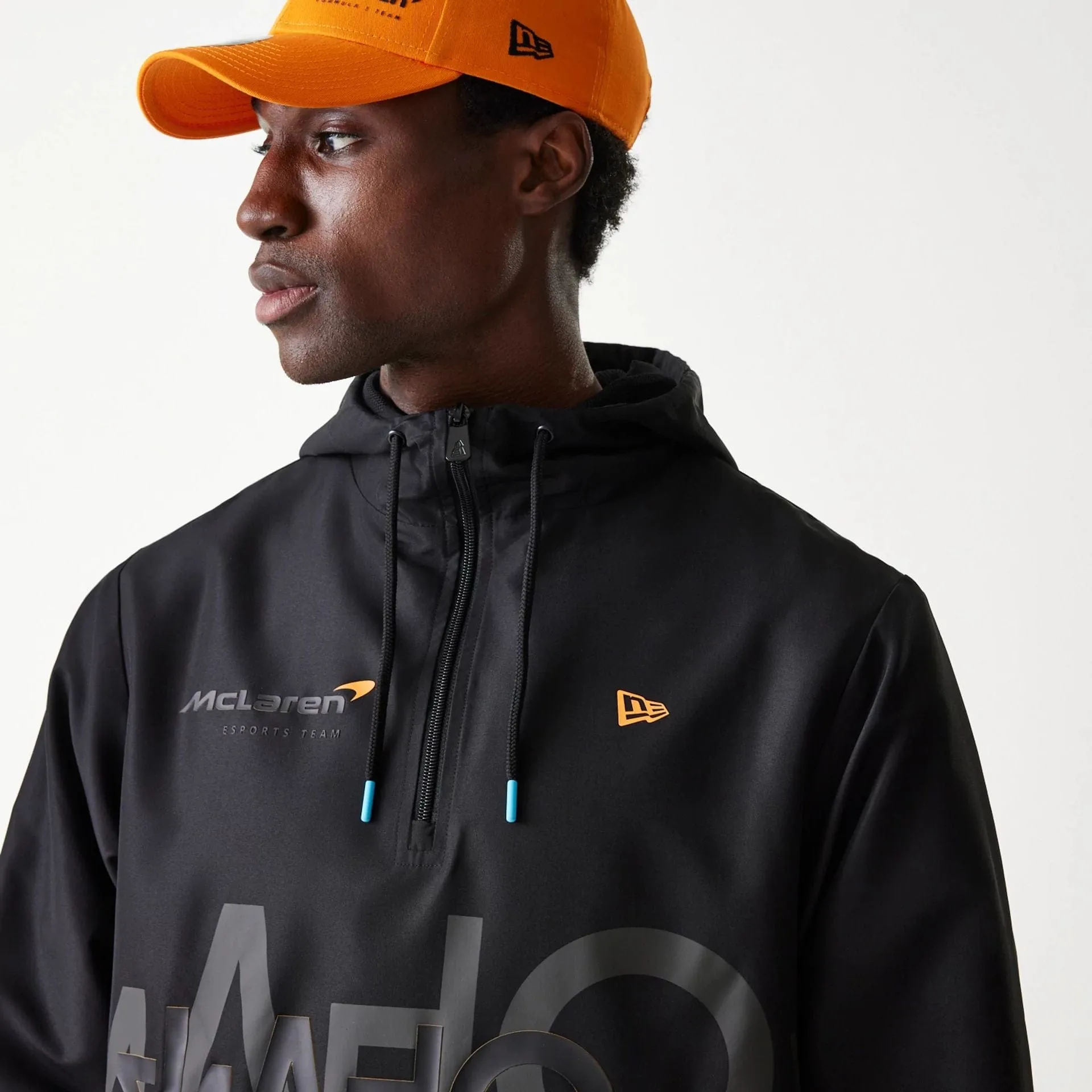 McLaren Racing Shadow Black Windbreaker Jacket NEW ERA