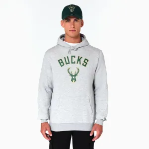 Milwaukee Bucks NBA Grey Pullover Hoodie NEW ERA