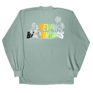 New Beginnings L/S Tee in Green Ballislife