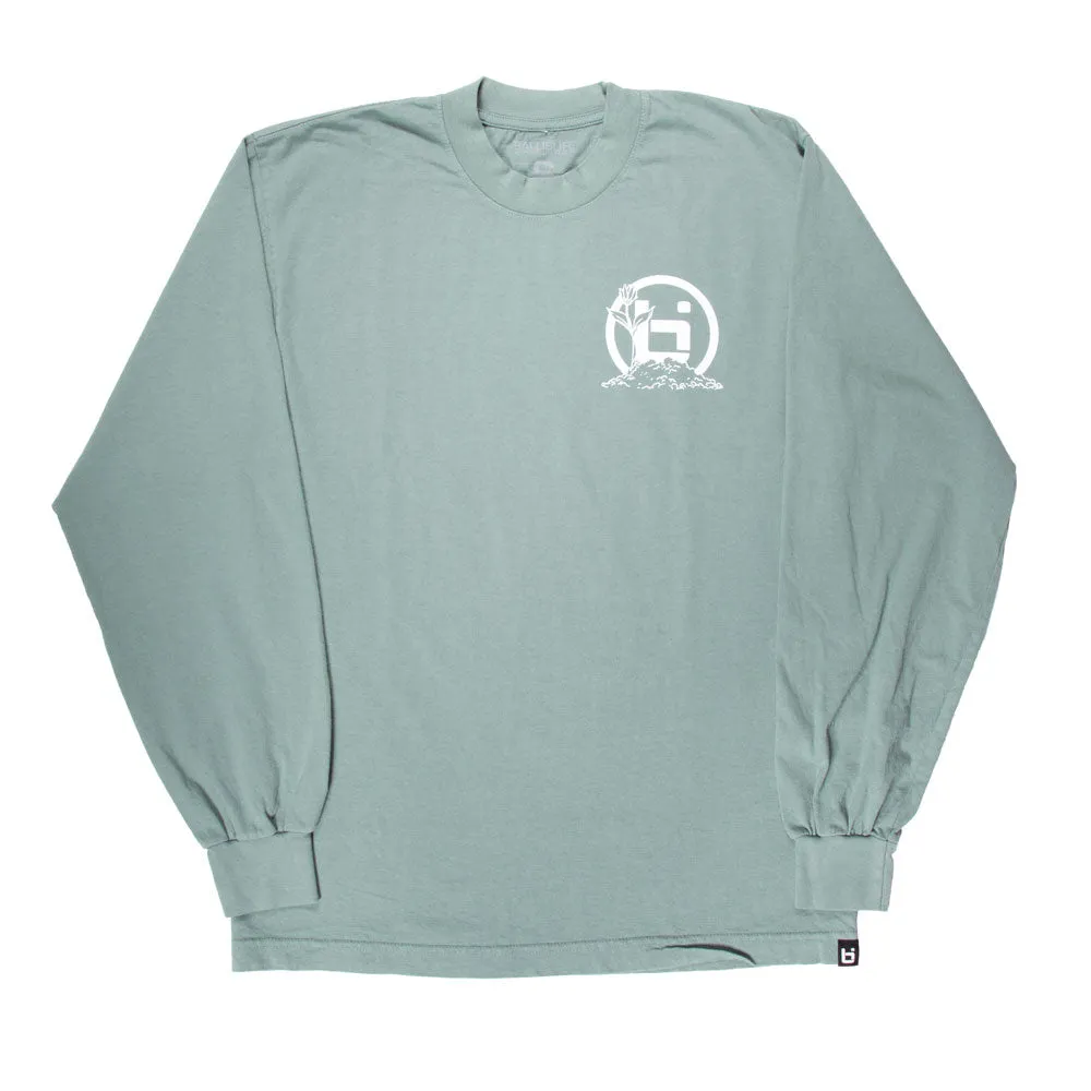 New Beginnings L/S Tee in Green Ballislife