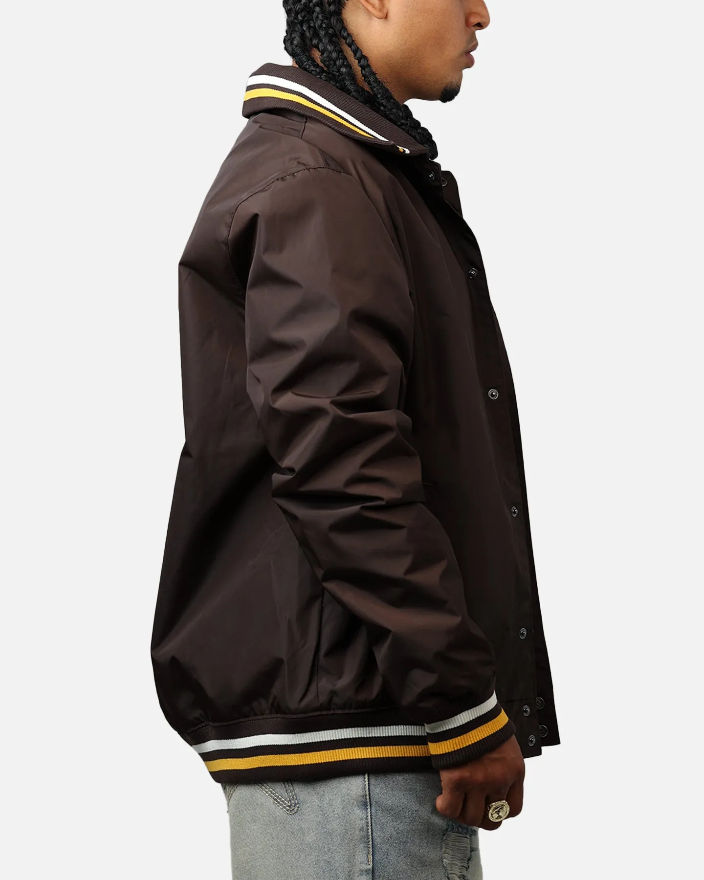 New Era San Diego Padres Throwback Jacket Brown