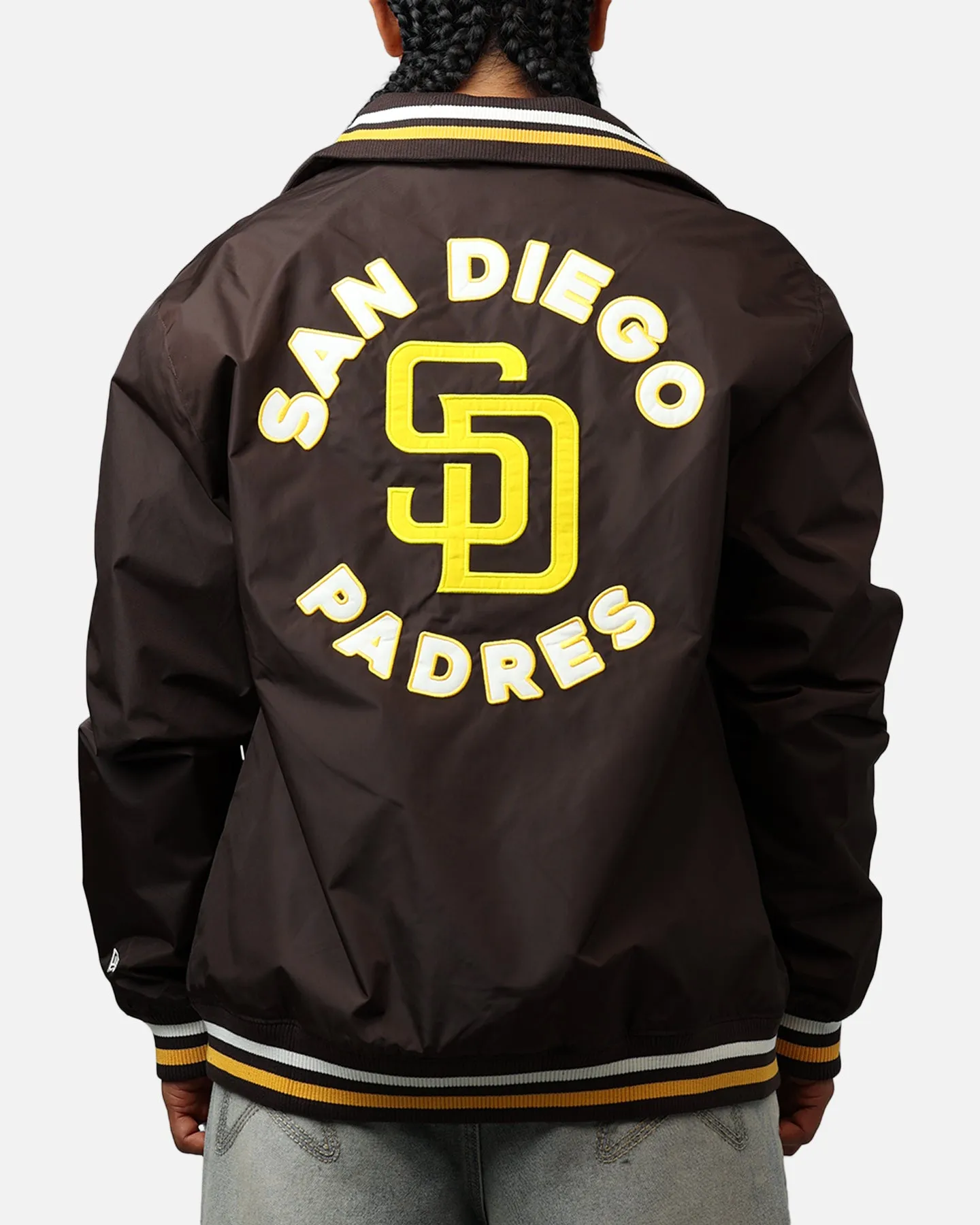 New Era San Diego Padres Throwback Jacket Brown