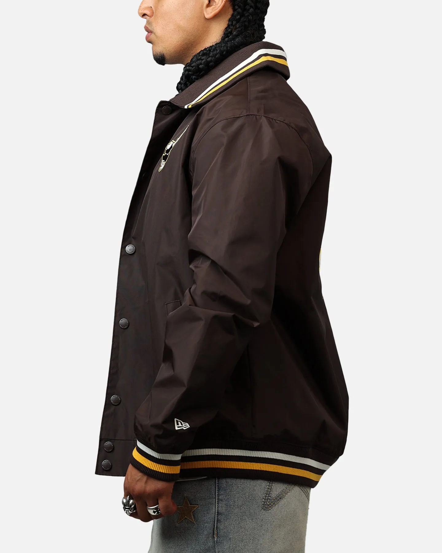 New Era San Diego Padres Throwback Jacket Brown