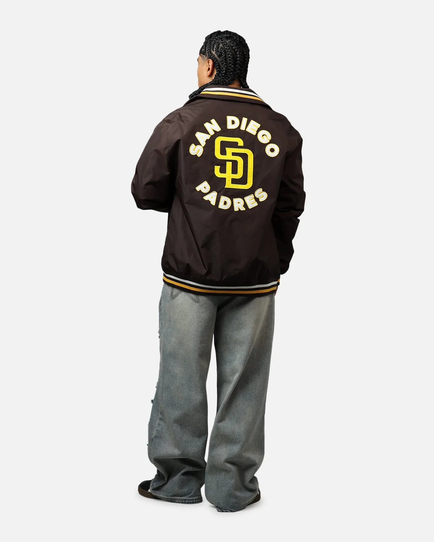 New Era San Diego Padres Throwback Jacket Brown