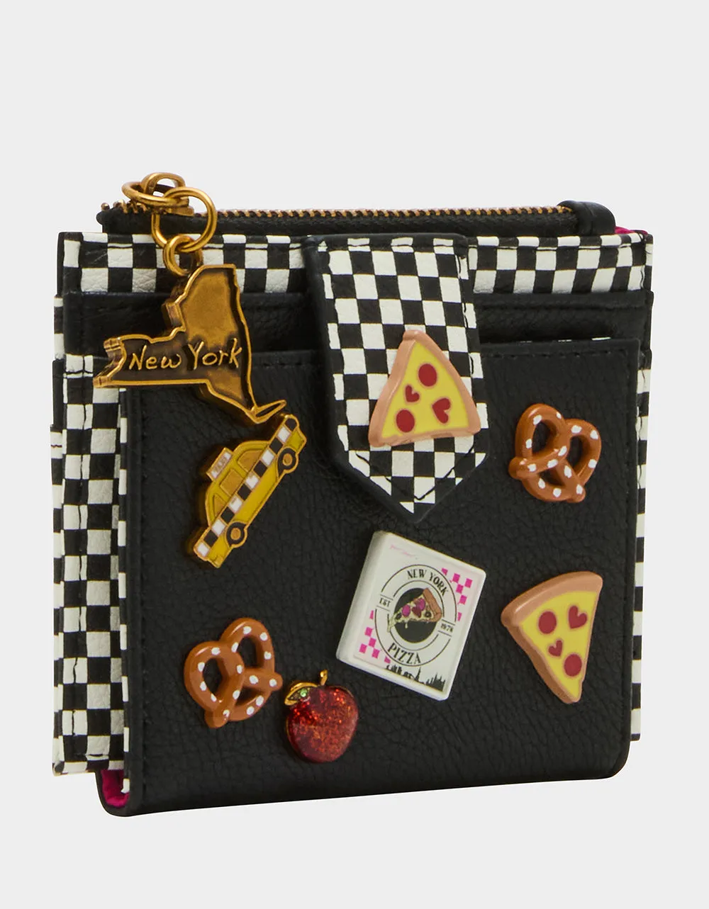 NEW YAWK BIFOLD WALLET BLACK MULTI Betsey Johnson