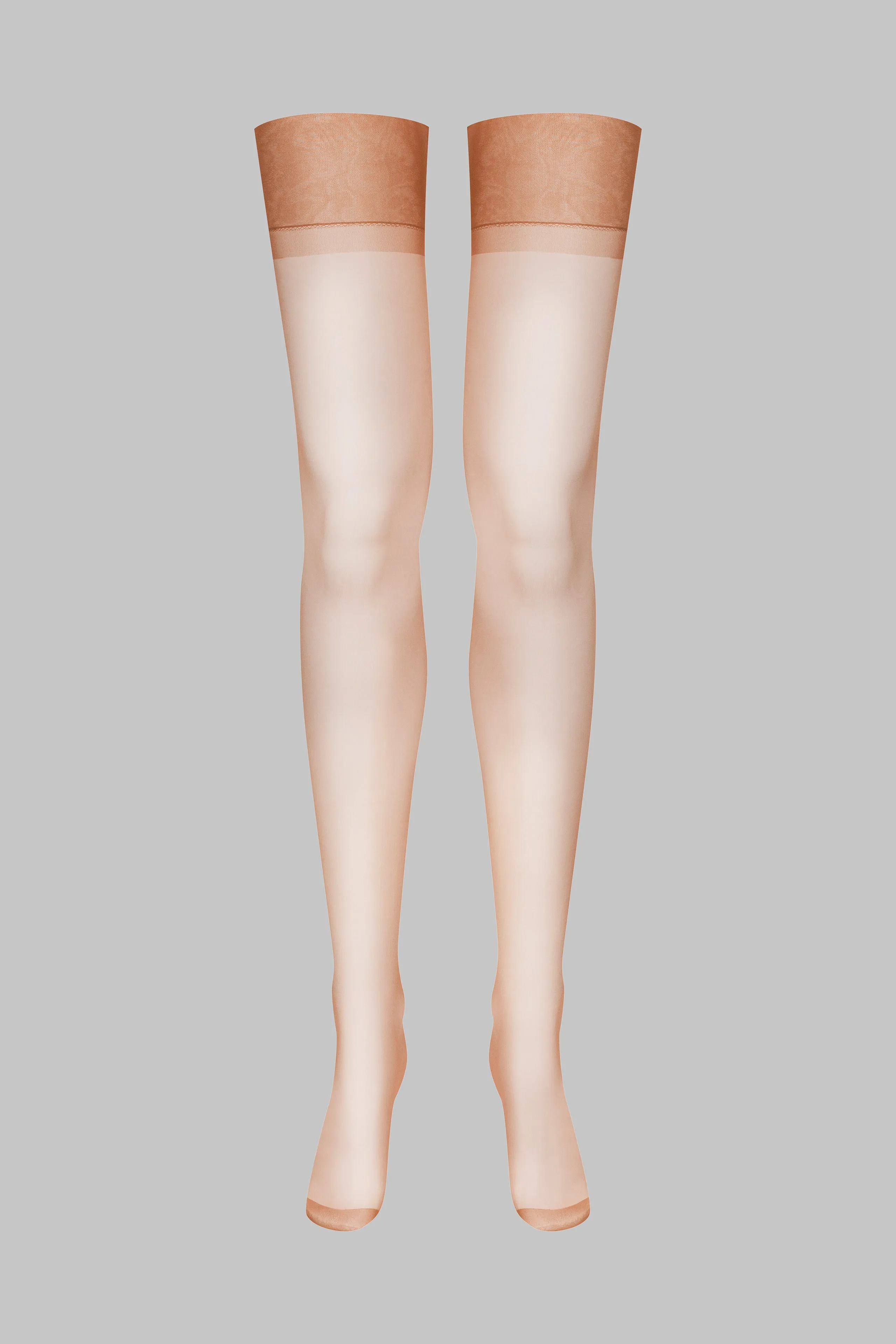 Nylon stockings - 15D - Caramel - Les Coquetteries Maison Close