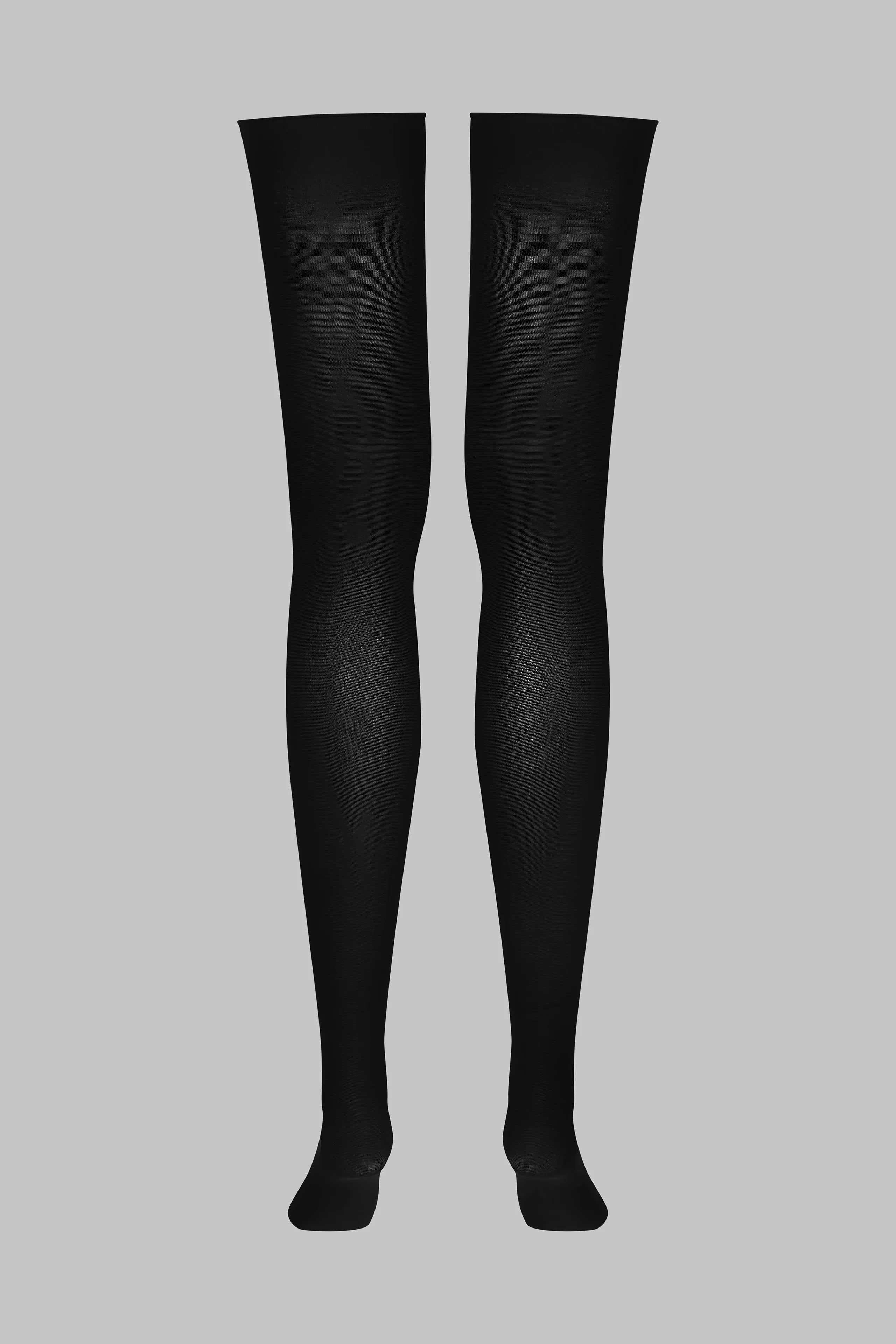 Opaque cut and curled stockings - 70D - Les Coquetteries Maison Close