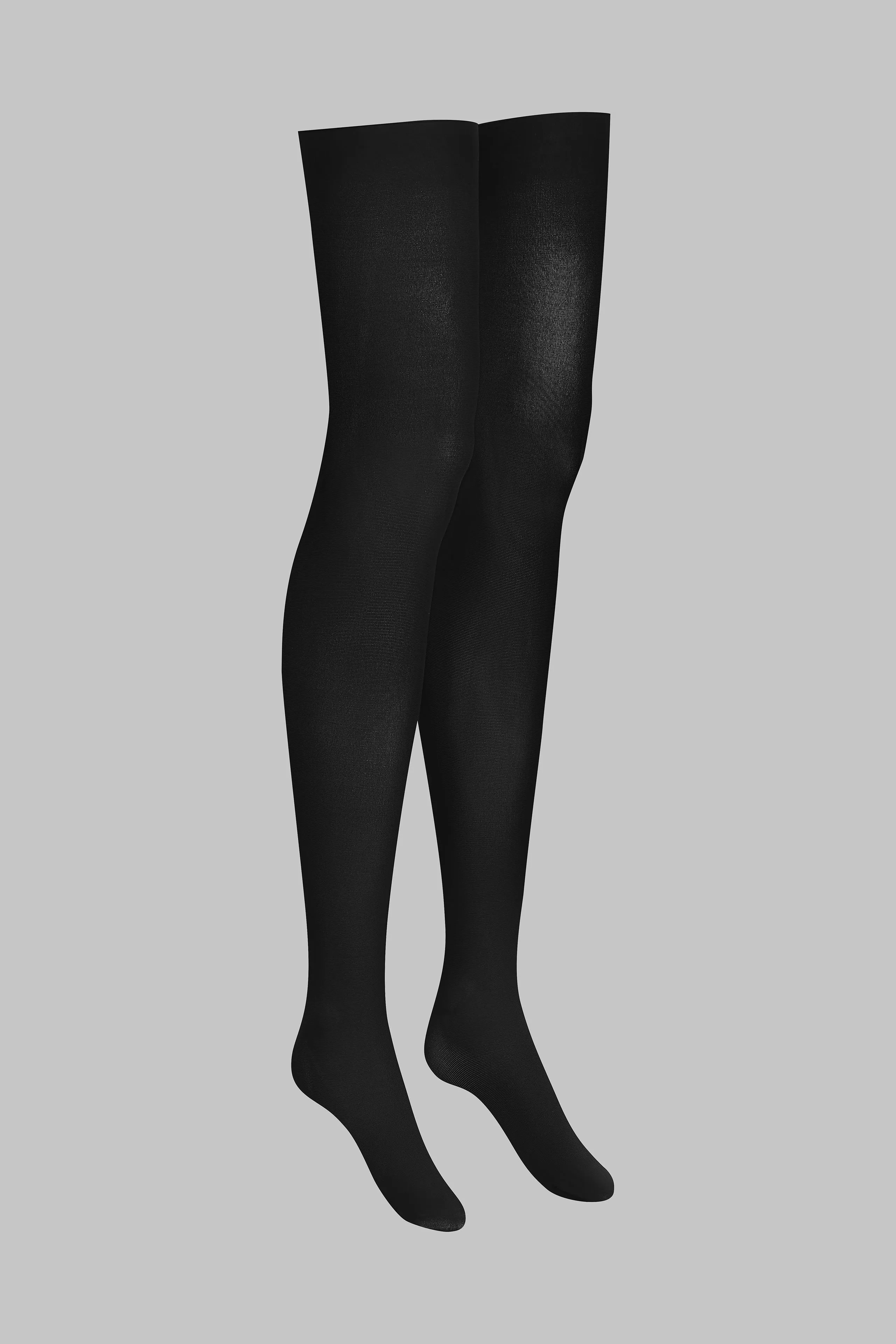 Opaque cut and curled stockings - 70D - Les Coquetteries Maison Close
