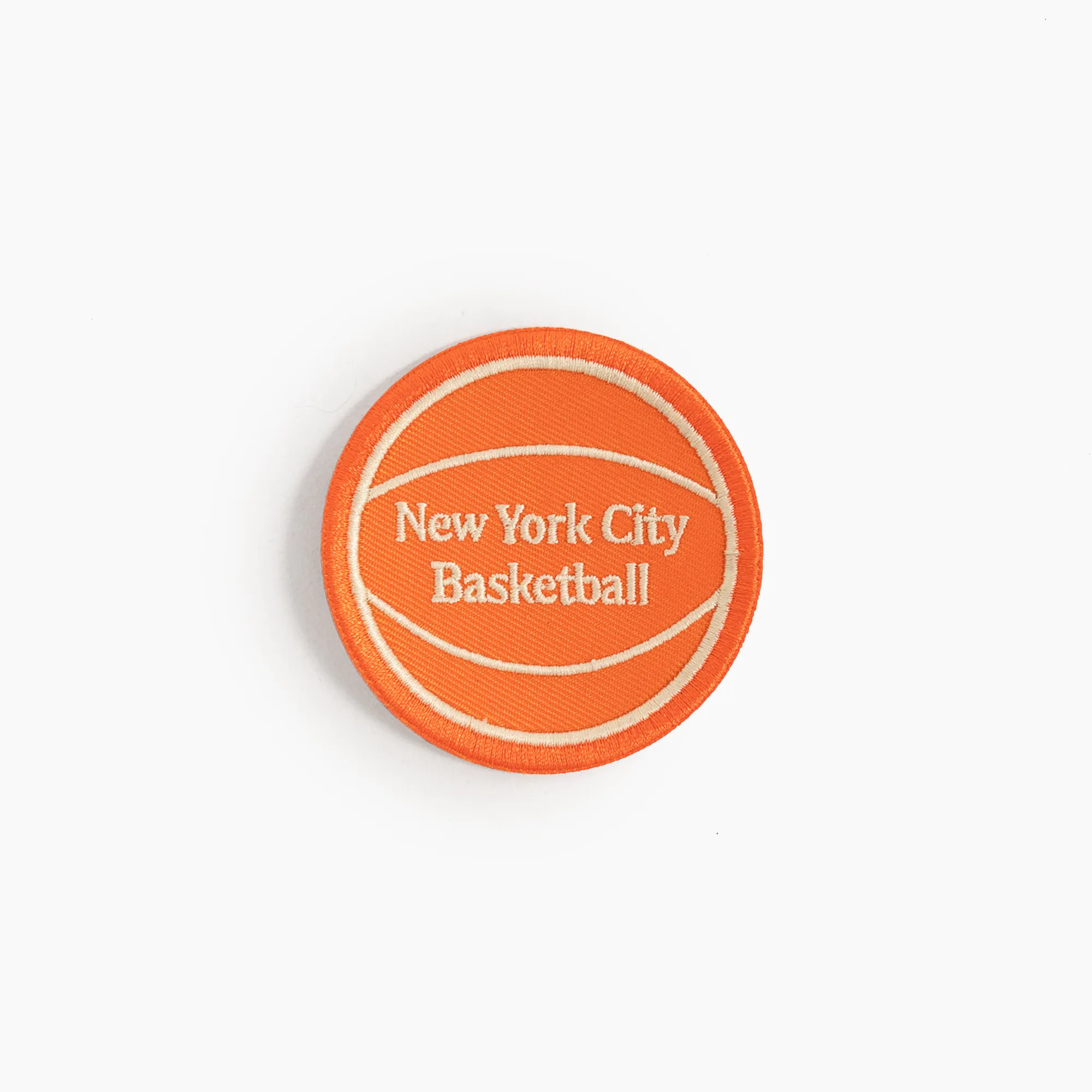 Orange New York City Basketball Patch LOCAL HOOPS