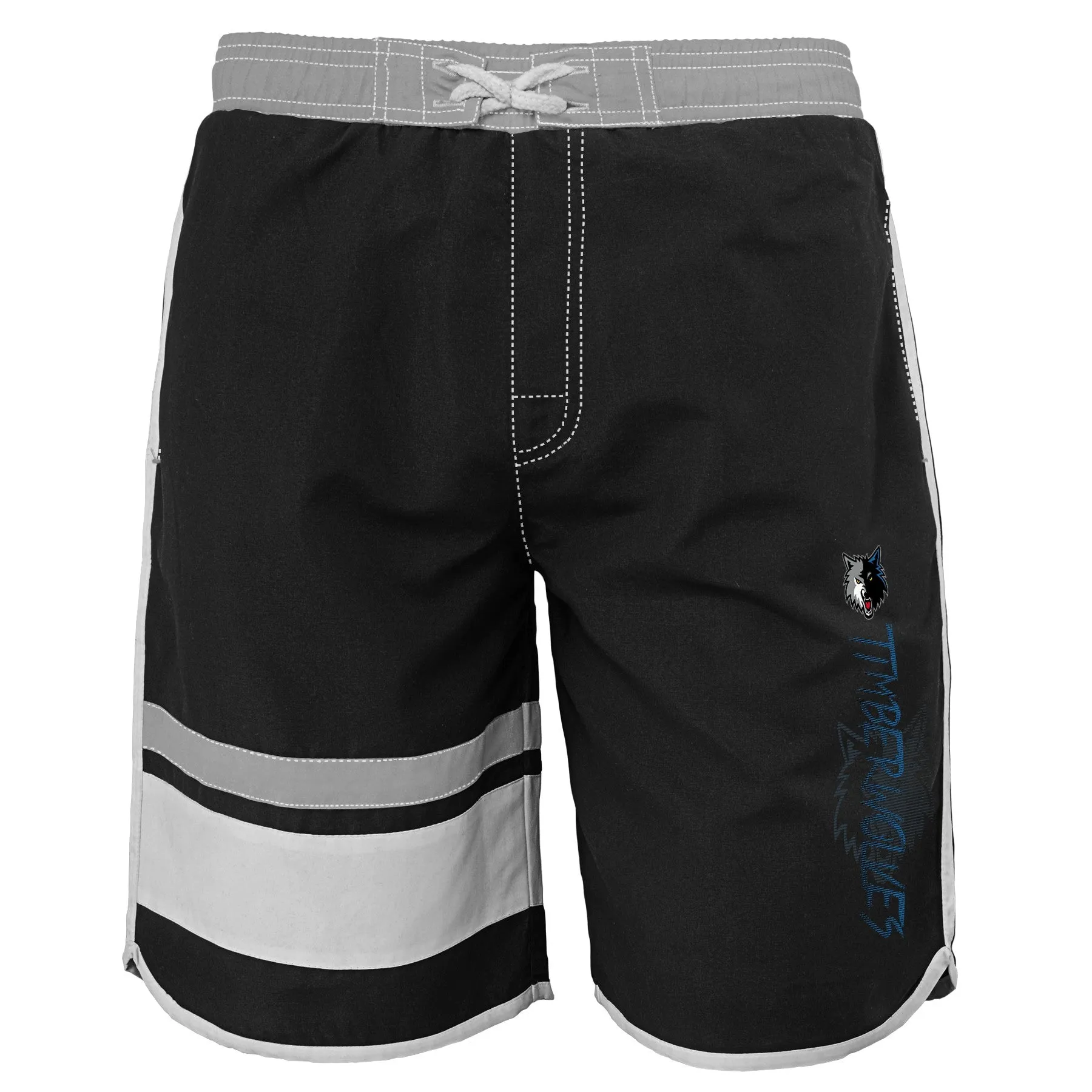 Outerstuff NBA Youth Boys (8-20) Minnesota Timberwolves Color Block Swim Trunks