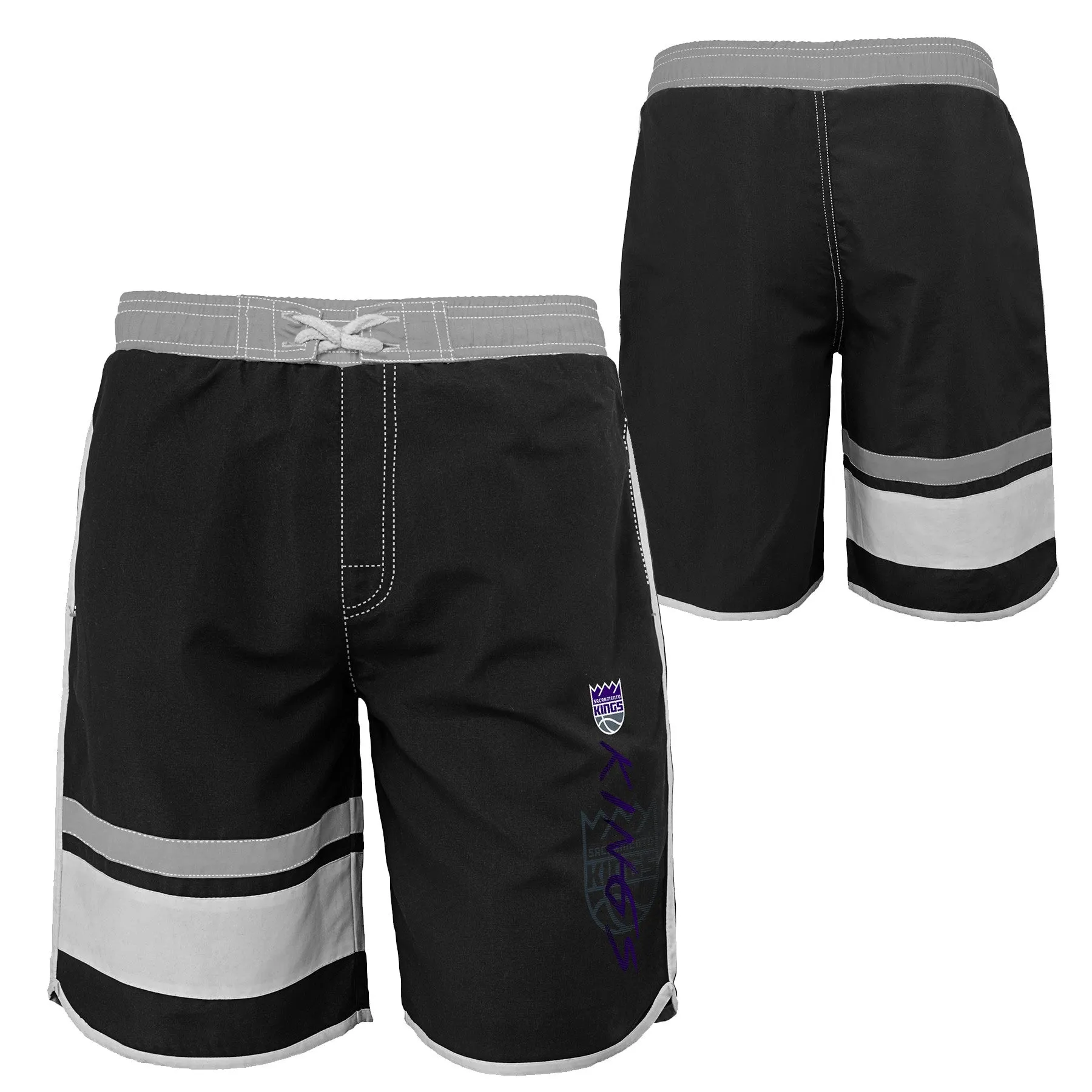 Outerstuff NBA Youth Boys (8-20) Sacramento Kings Color Block Swim Trunks