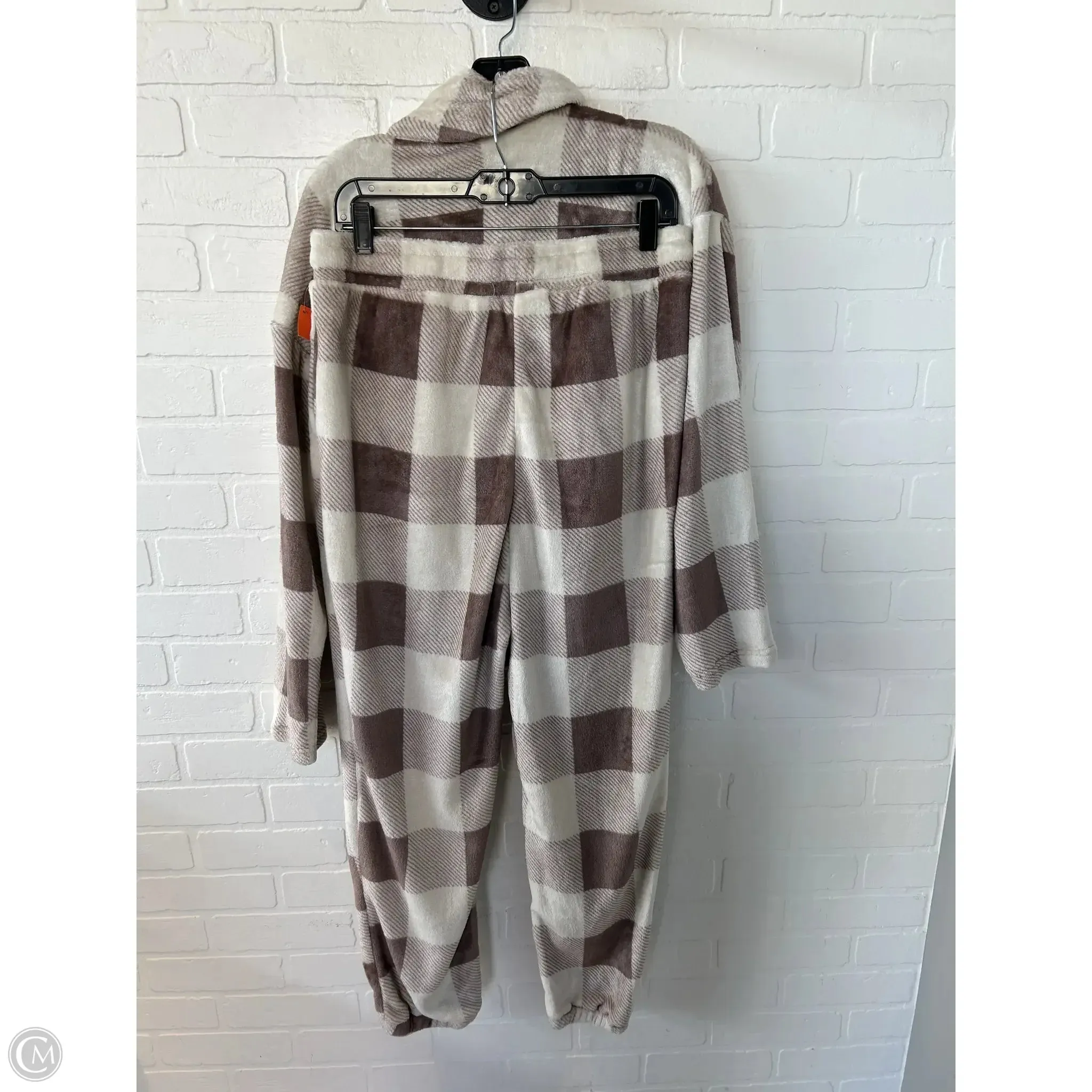 Pajamas 2pc By New York And Co In Brown & Cream, Size: M