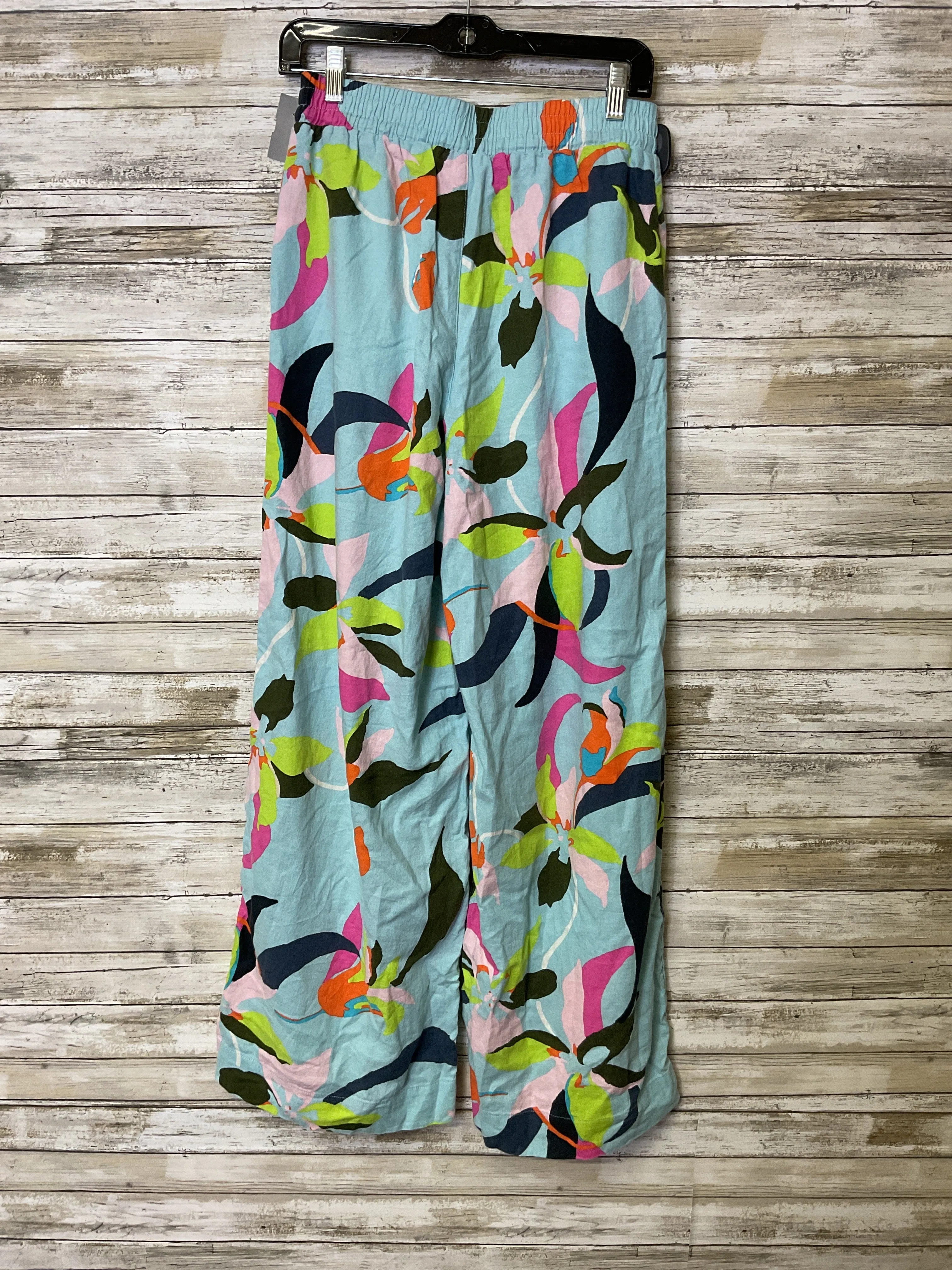 Pants Linen By A New Day In Tropical Print, Size:S