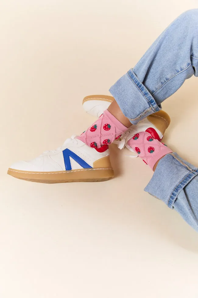 Pink Strawberry Socks PINK LILY