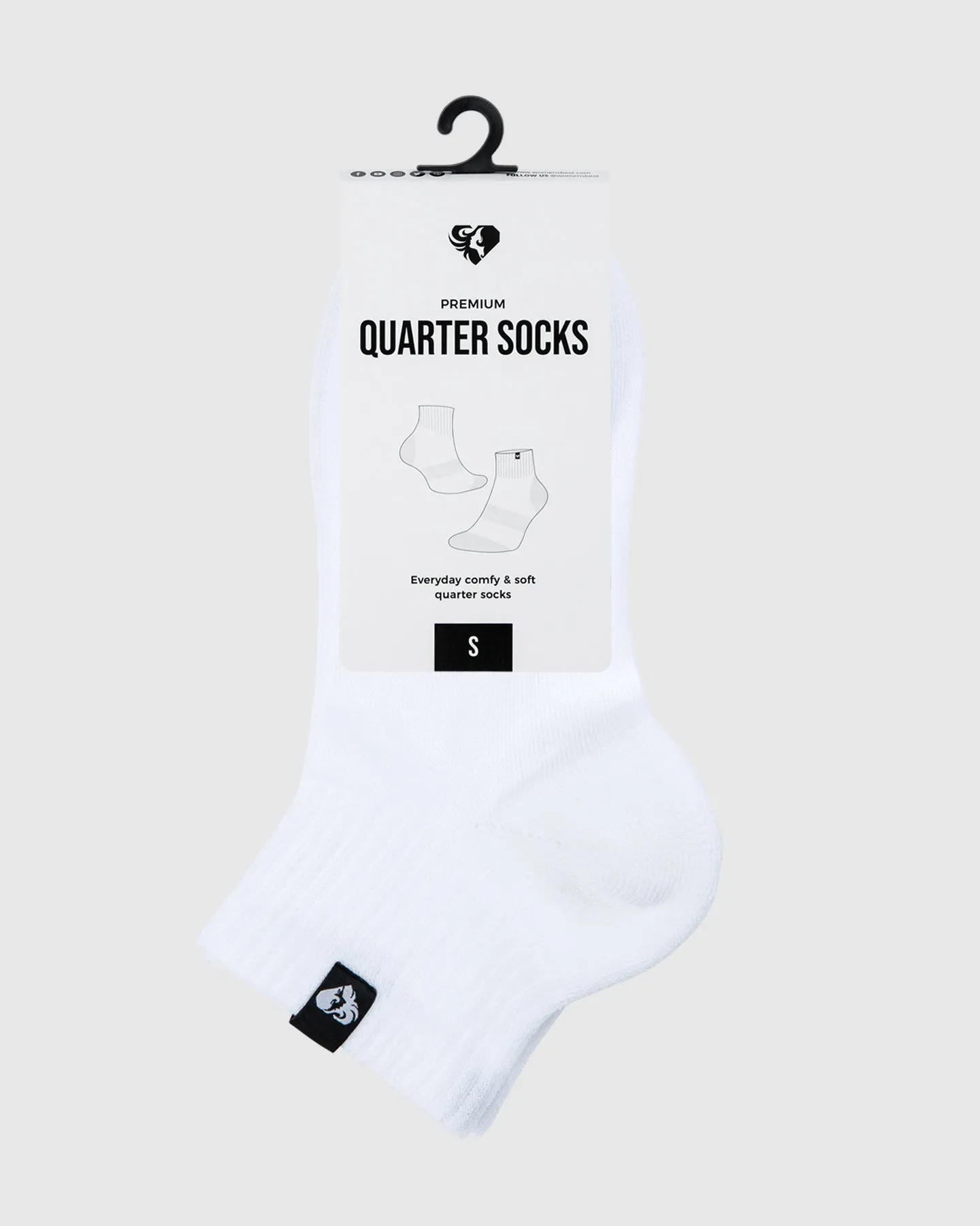 Quarter Socks (1PK) | White