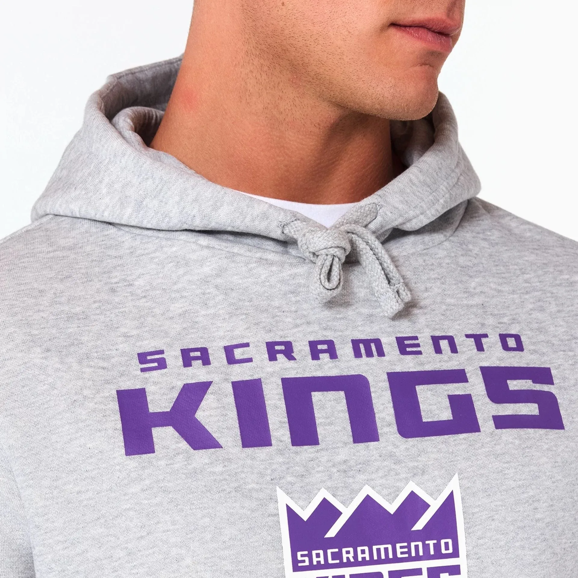 Sacramento Kings NBA Grey Pullover Hoodie NEW ERA