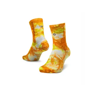 Shyu Unisex Half Crew Cut Racing Socks in Orange/Zest/White SS25