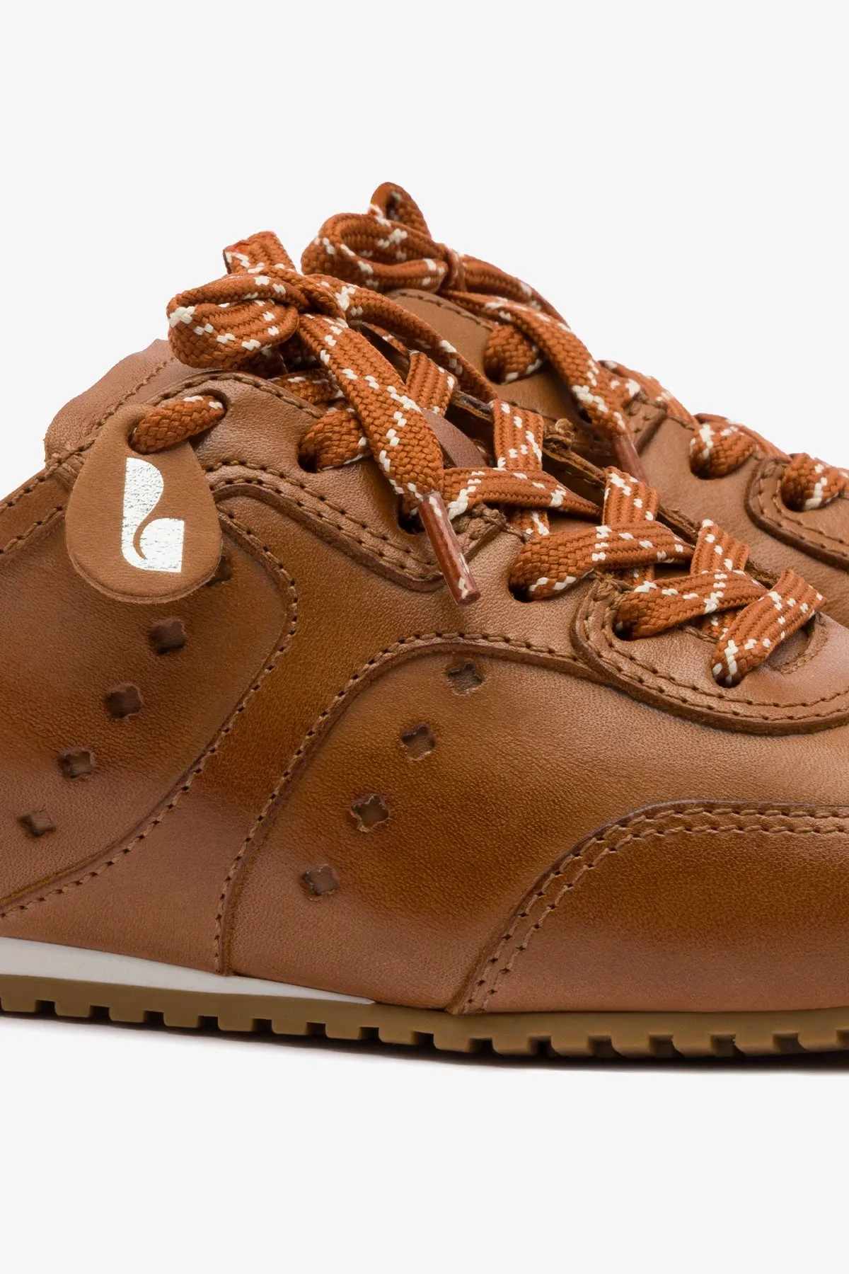 Stella Sneaker Mule In Caramel Leather