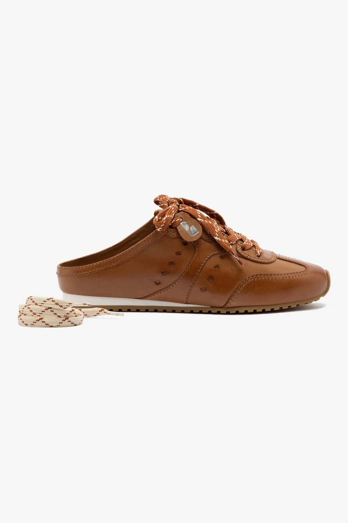 Stella Sneaker Mule In Caramel Leather