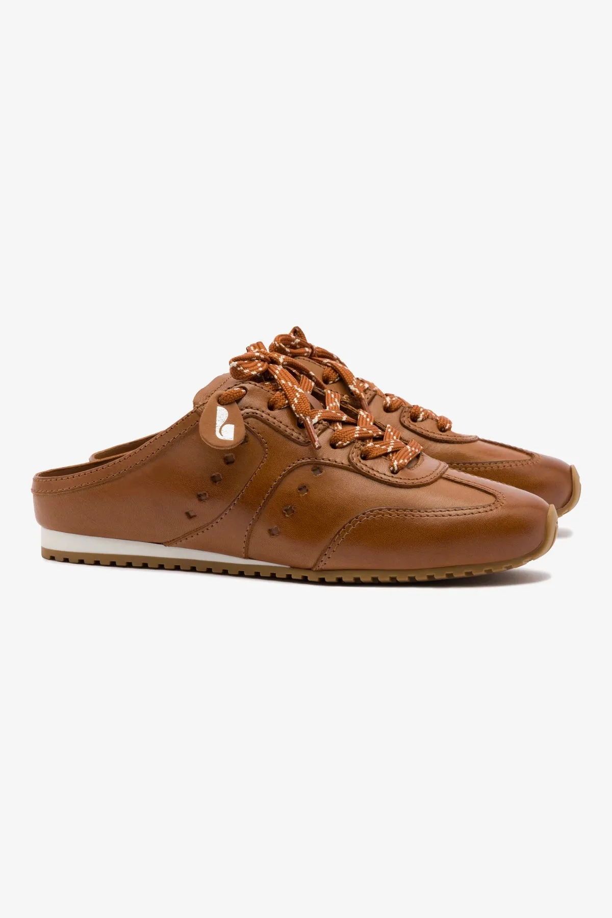 Stella Sneaker Mule In Caramel Leather