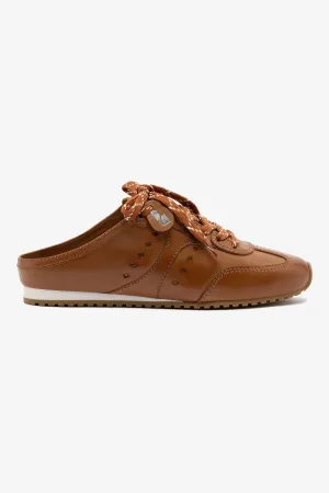 Stella Sneaker Mule In Caramel Leather